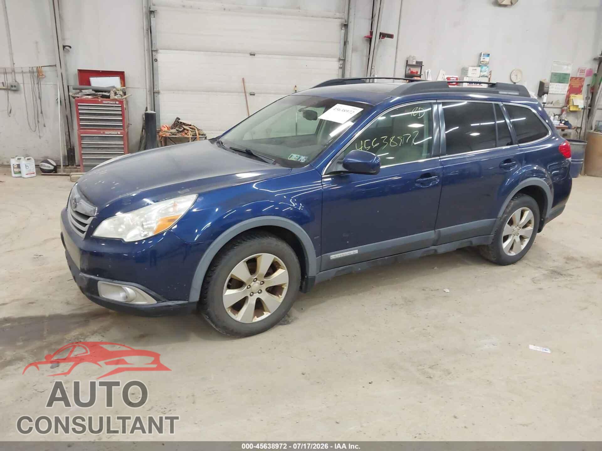 SUBARU OUTBACK 2010 - 4S4BRBGC7A3310703