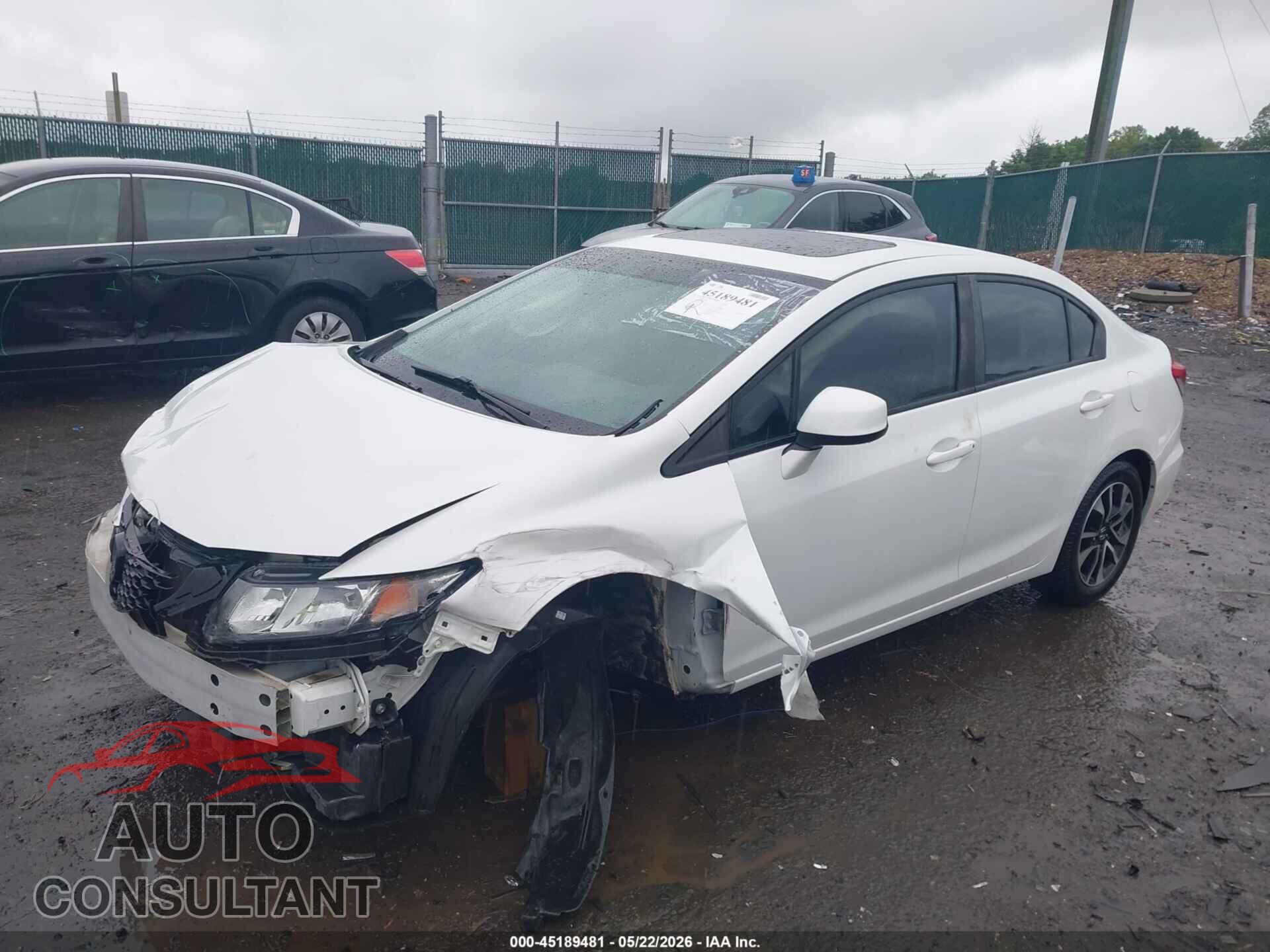 HONDA CIVIC 2013 - 19XFB2F94DE258881