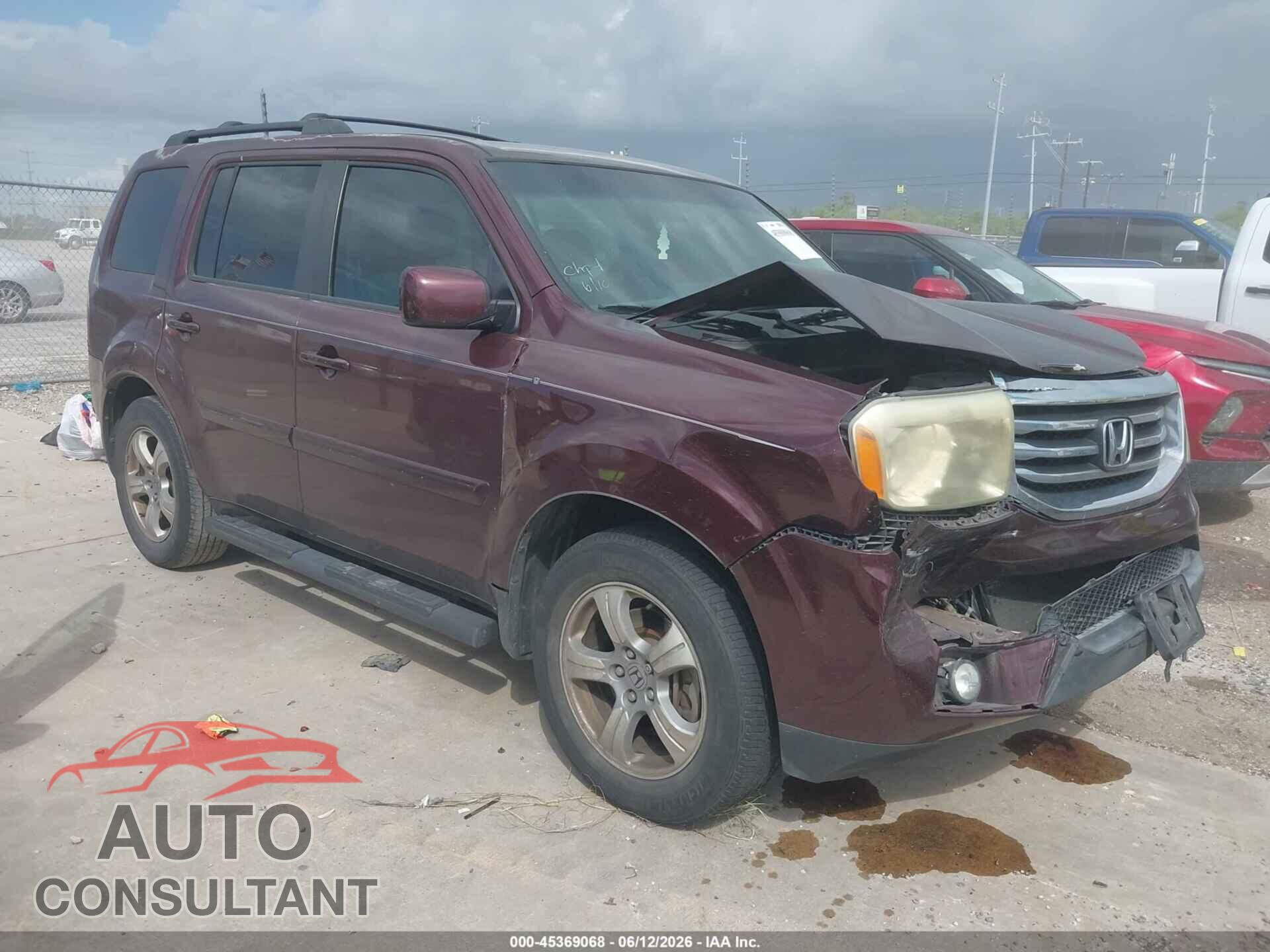 HONDA PILOT 2014 - 5FNYF3H48EB011931
