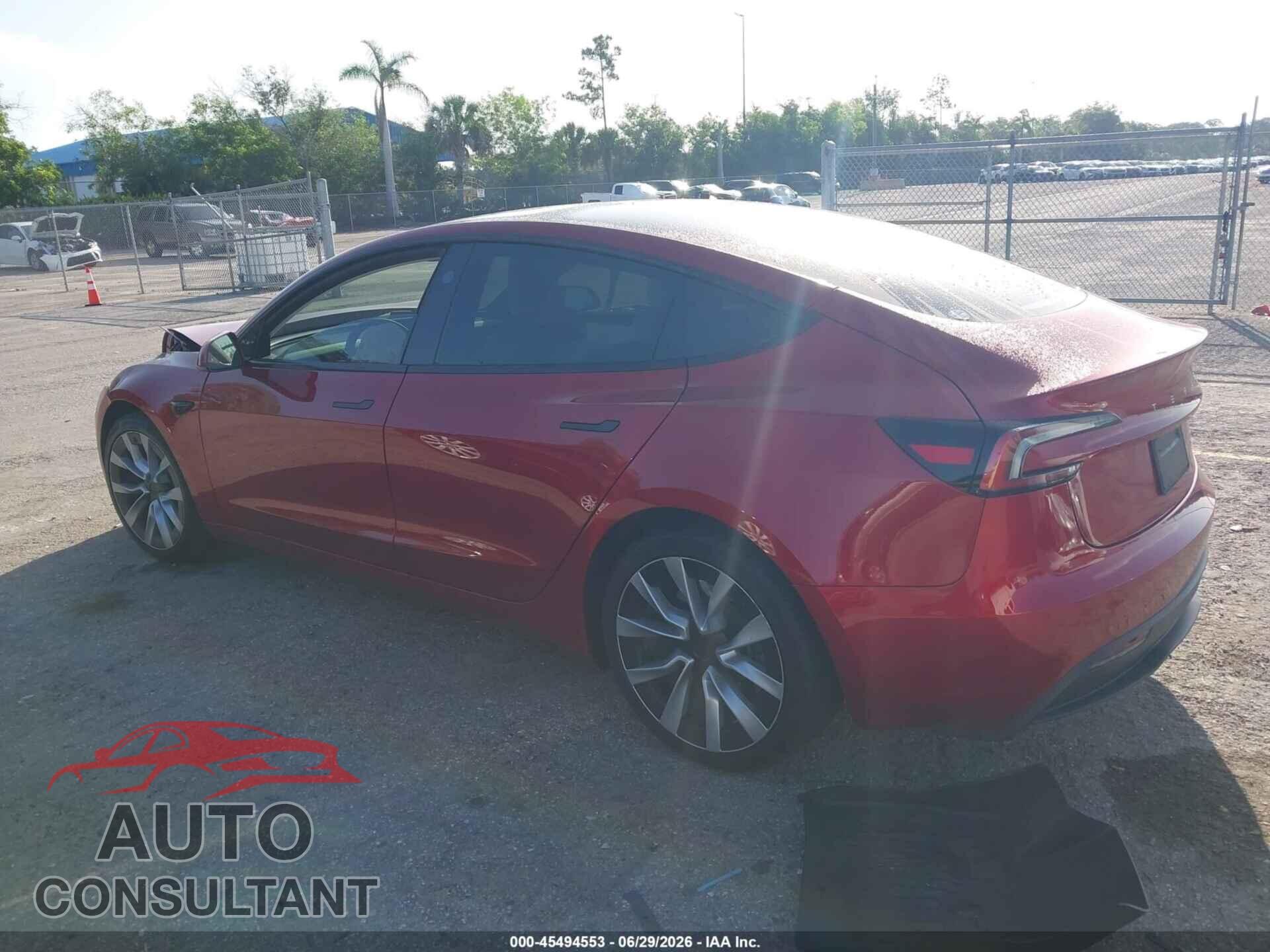 TESLA MODEL 3 2024 - 5YJ3E1EB4RF813502