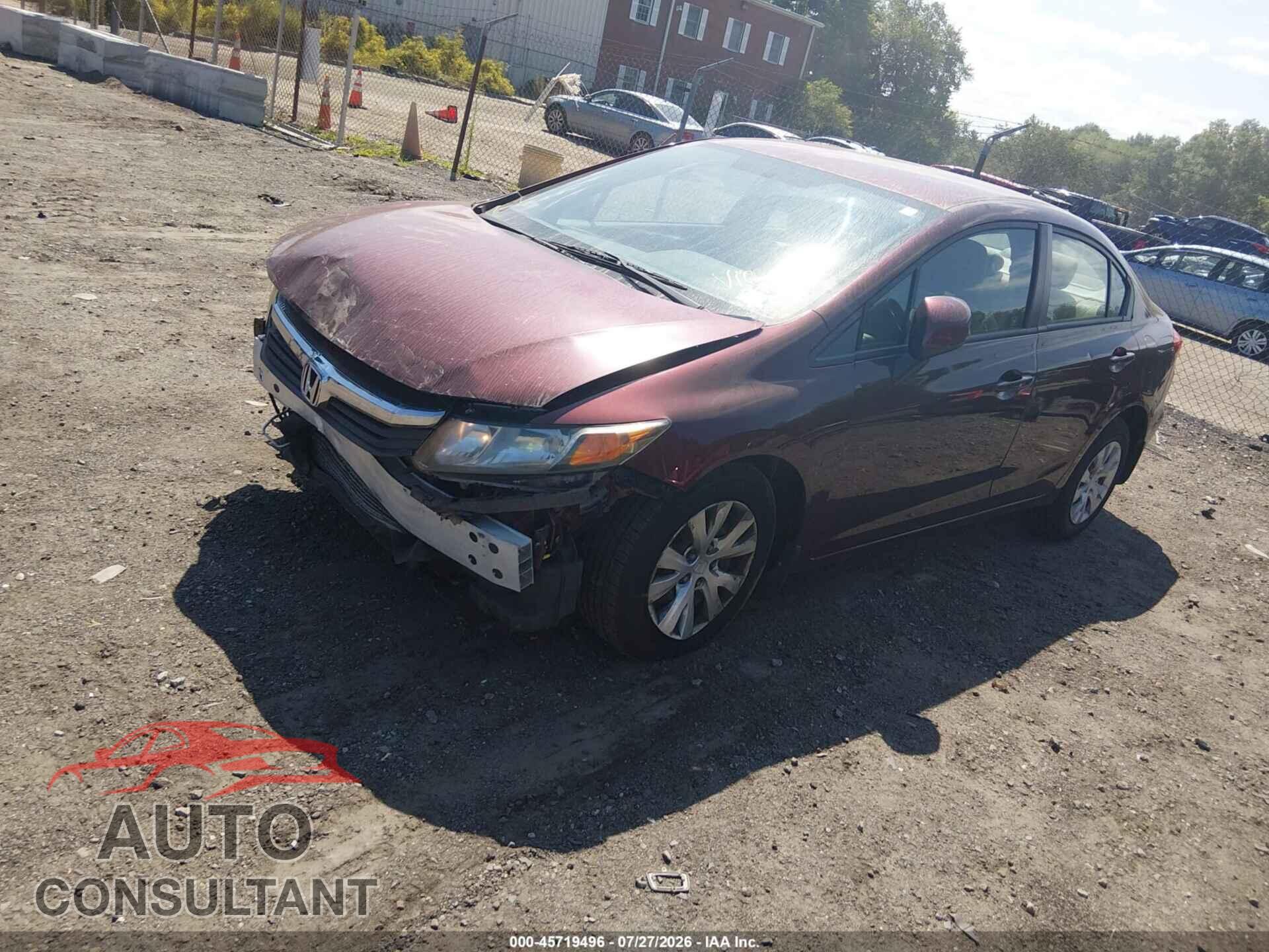 HONDA CIVIC 2012 - 2HGFB2F59CH600746
