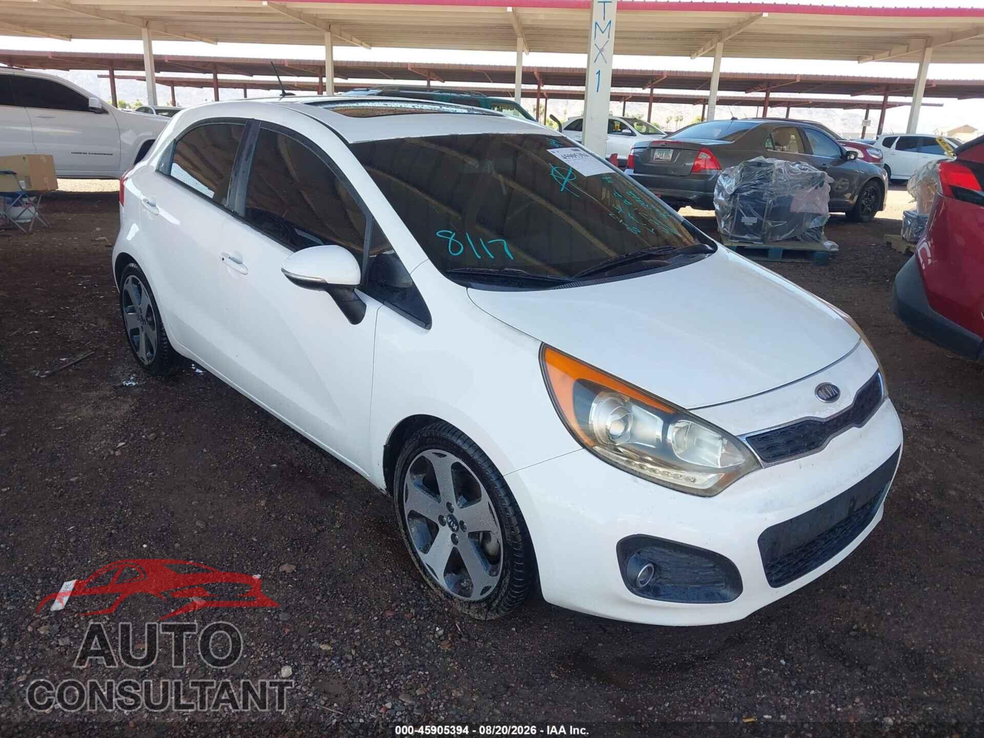 KIA RIO5 2012 - KNADN5A35C6027122