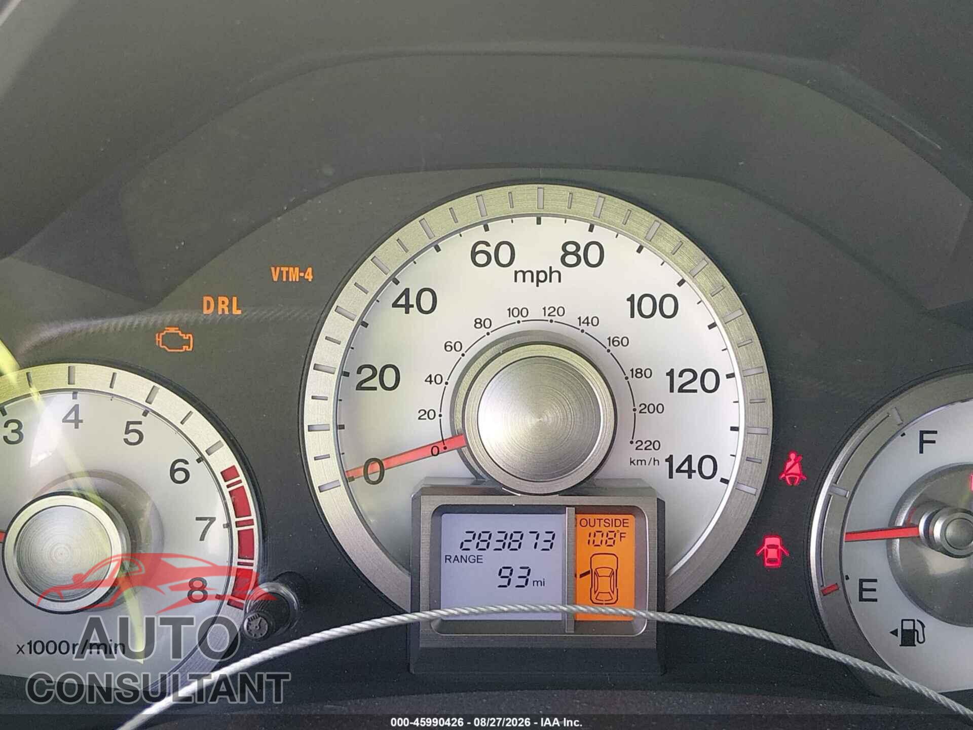 HONDA PILOT 2011 - 5FNYF4H41BB002117