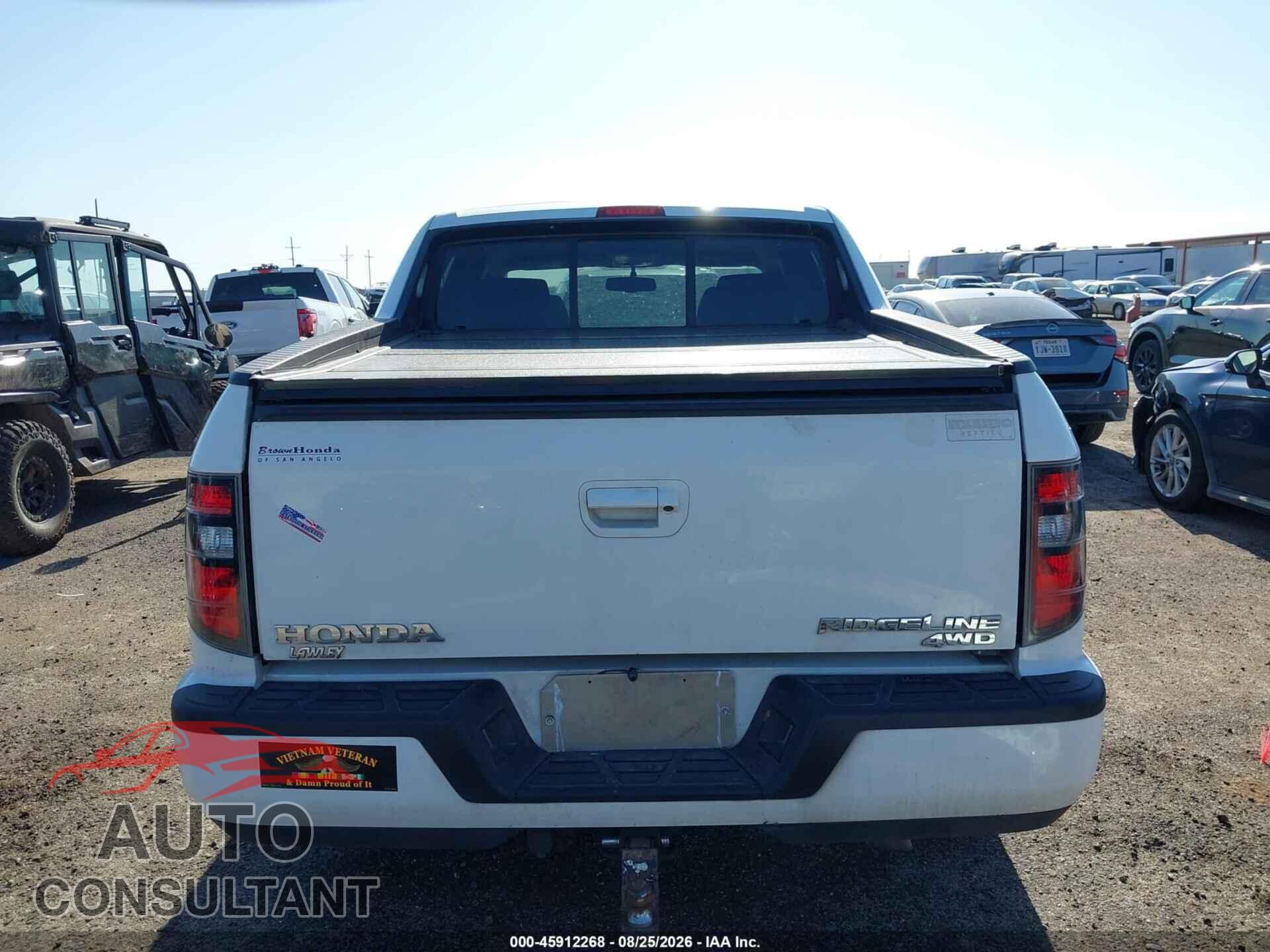 HONDA RIDGELINE 2013 - 5FPYK1F70DB011604