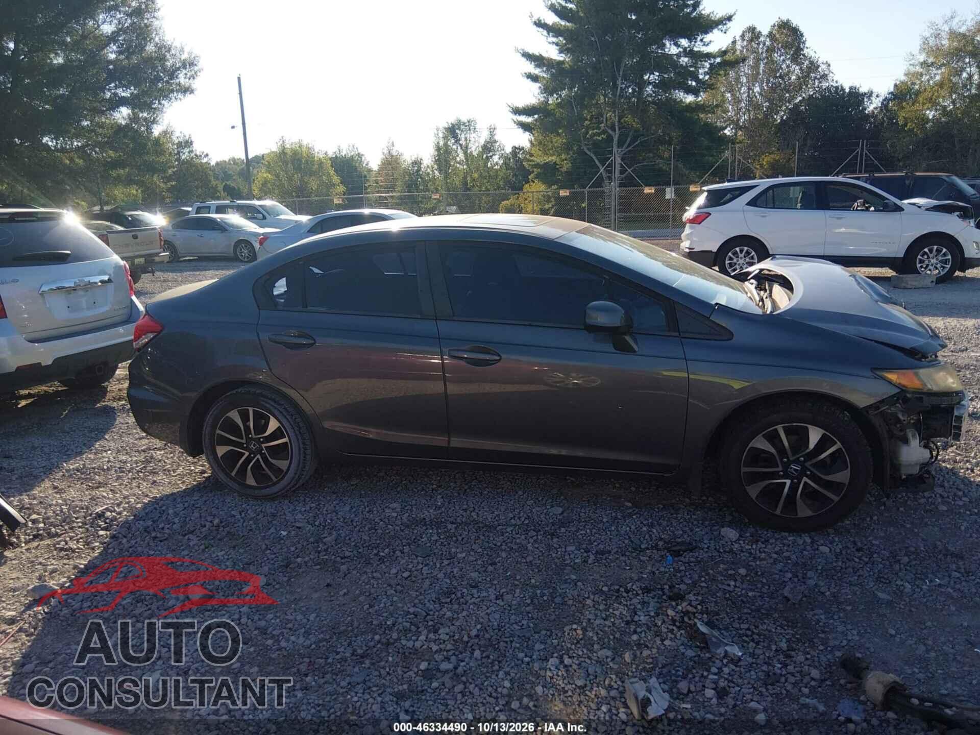 HONDA CIVIC 2013 - 19XFB2F80DE084458