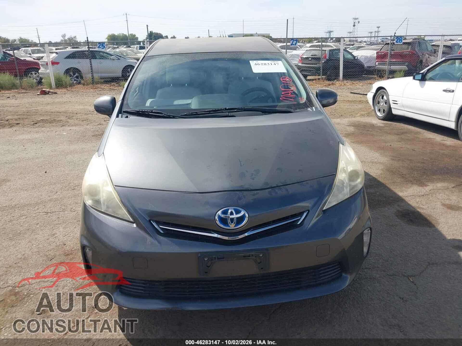 TOYOTA PRIUS V 2013 - JTDZN3EU7D3252385