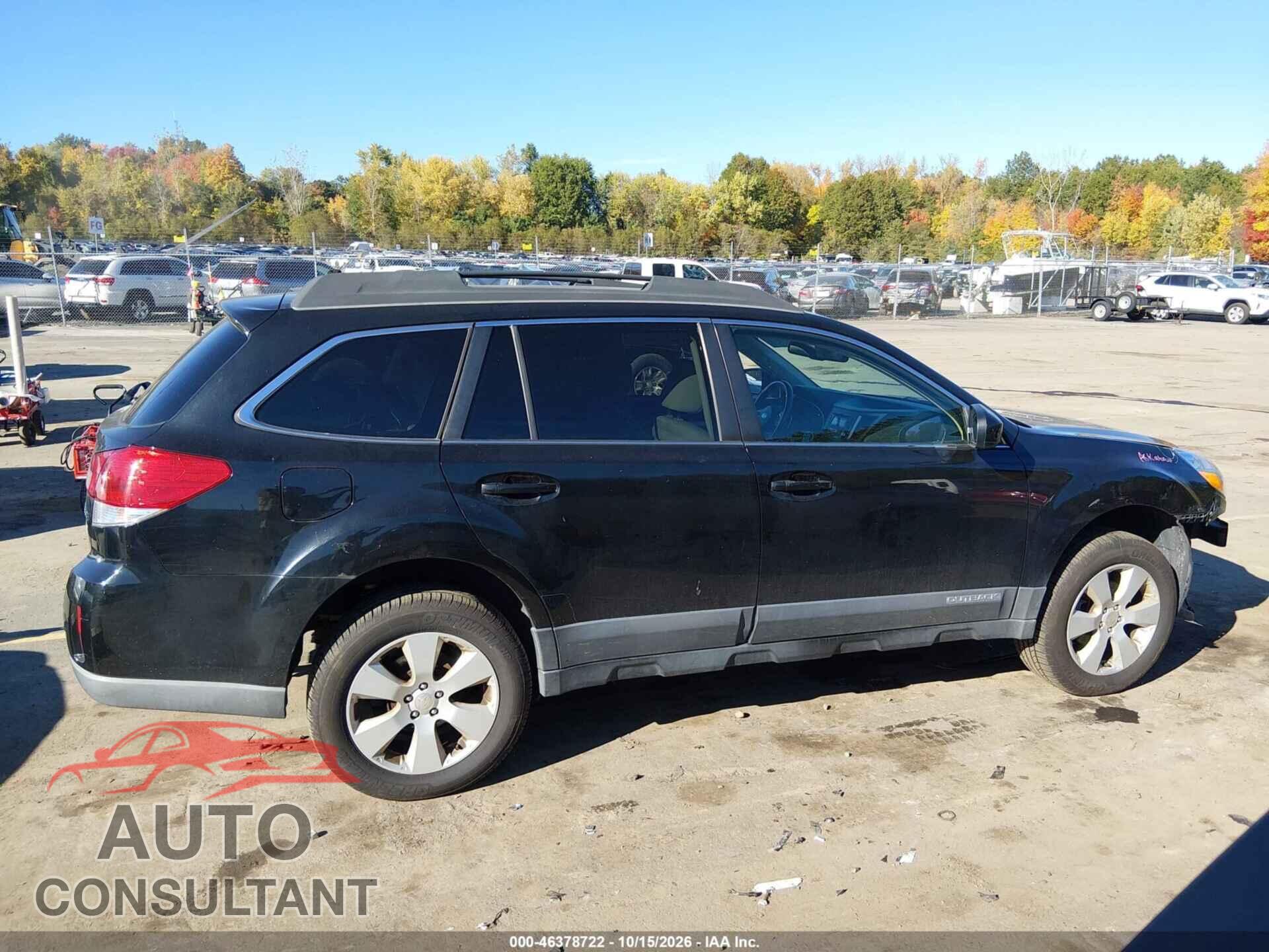 SUBARU OUTBACK 2012 - 4S4BRBCC9C3230845