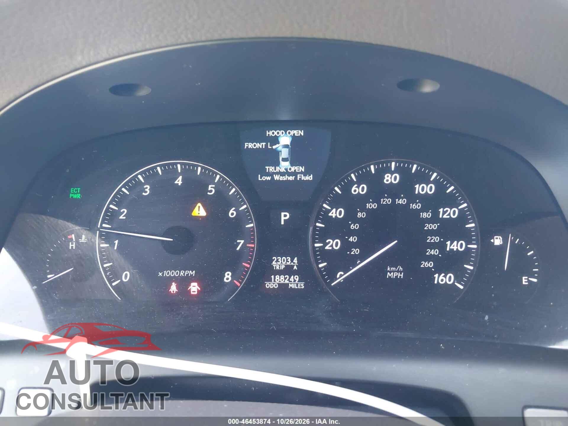 LEXUS LS 460 2010 - JTHBL5EF3A5100400