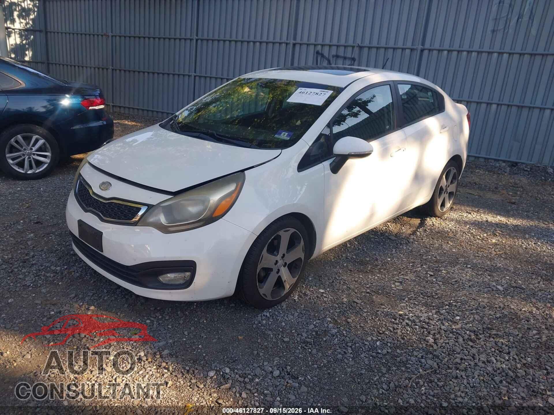KIA RIO 2012 - KNADN4A30C6047000