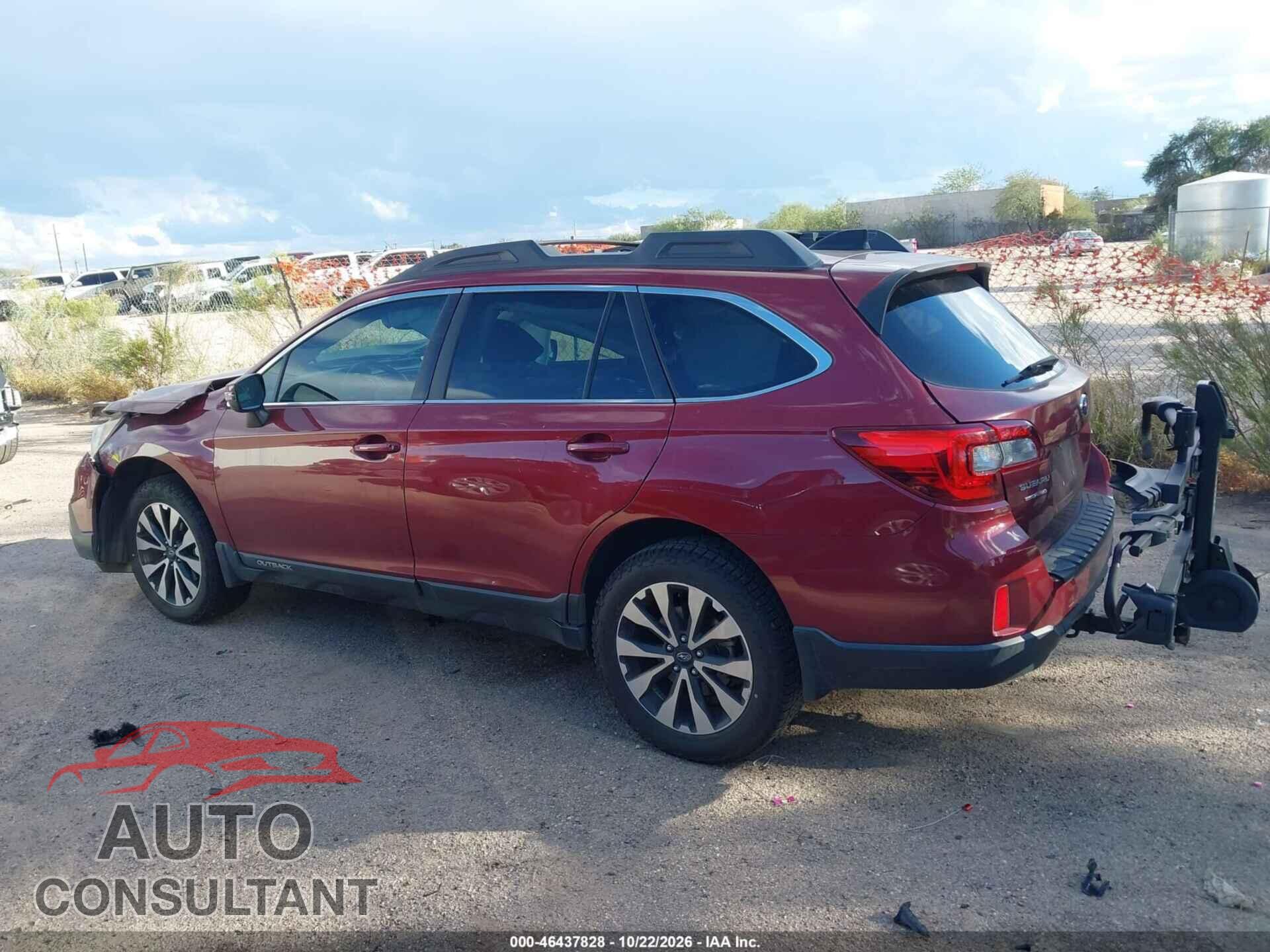 SUBARU OUTBACK 2016 - 4S4BSANC1G3309623