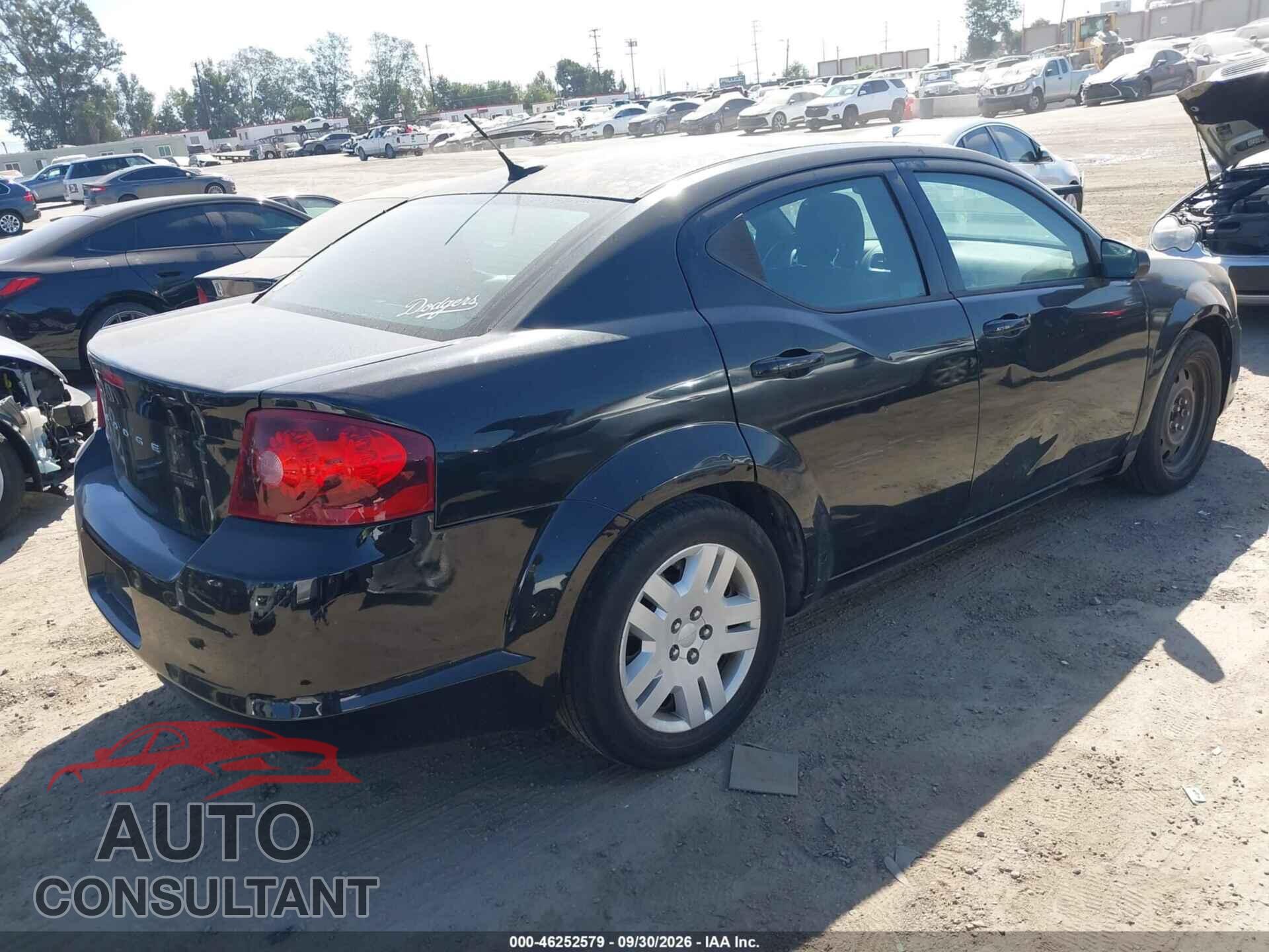DODGE AVENGER 2012 - 1C3CDZAB8CN223694