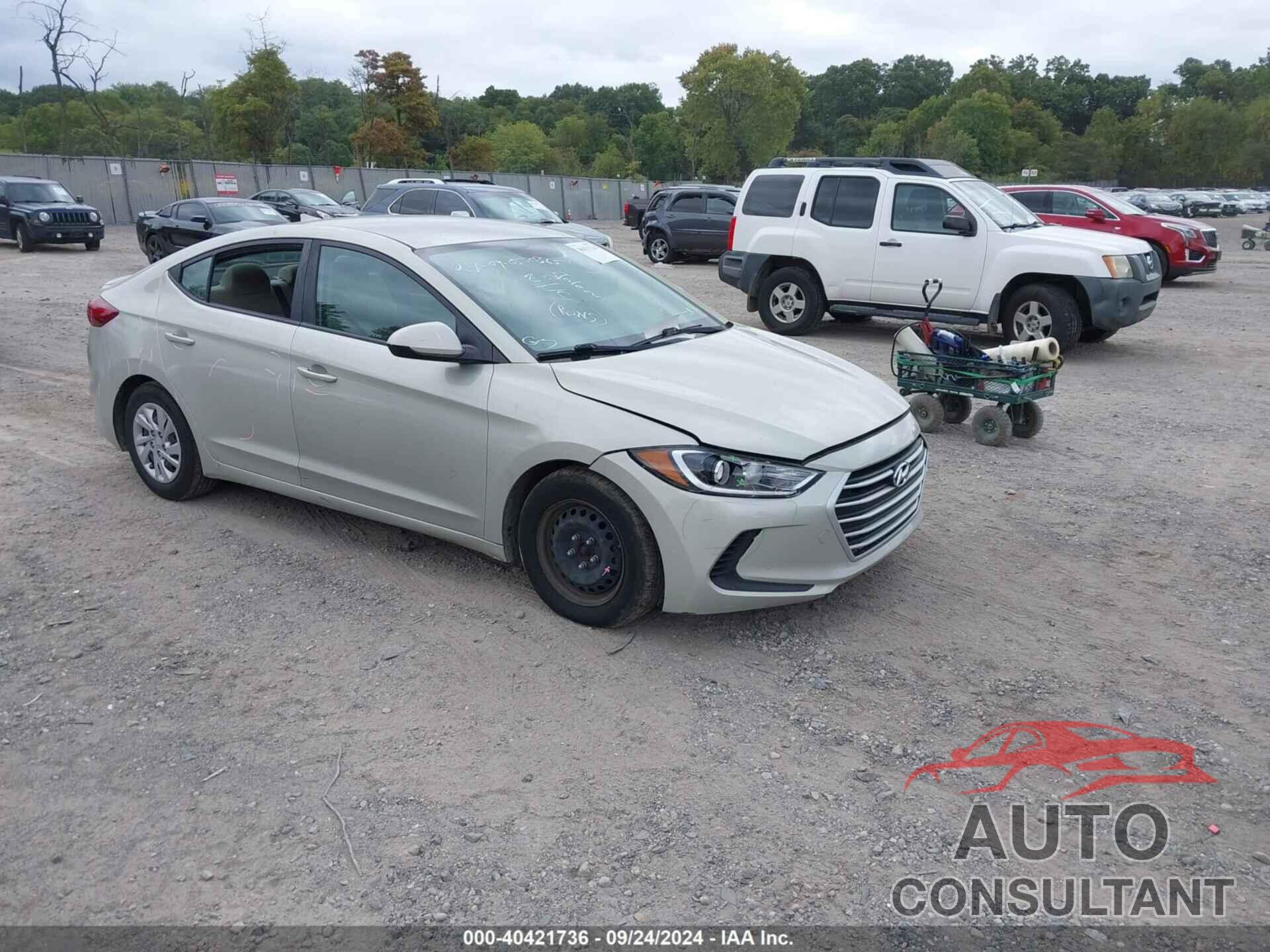 HYUNDAI ELANTRA 2017 - KMHD74LF7HU377042