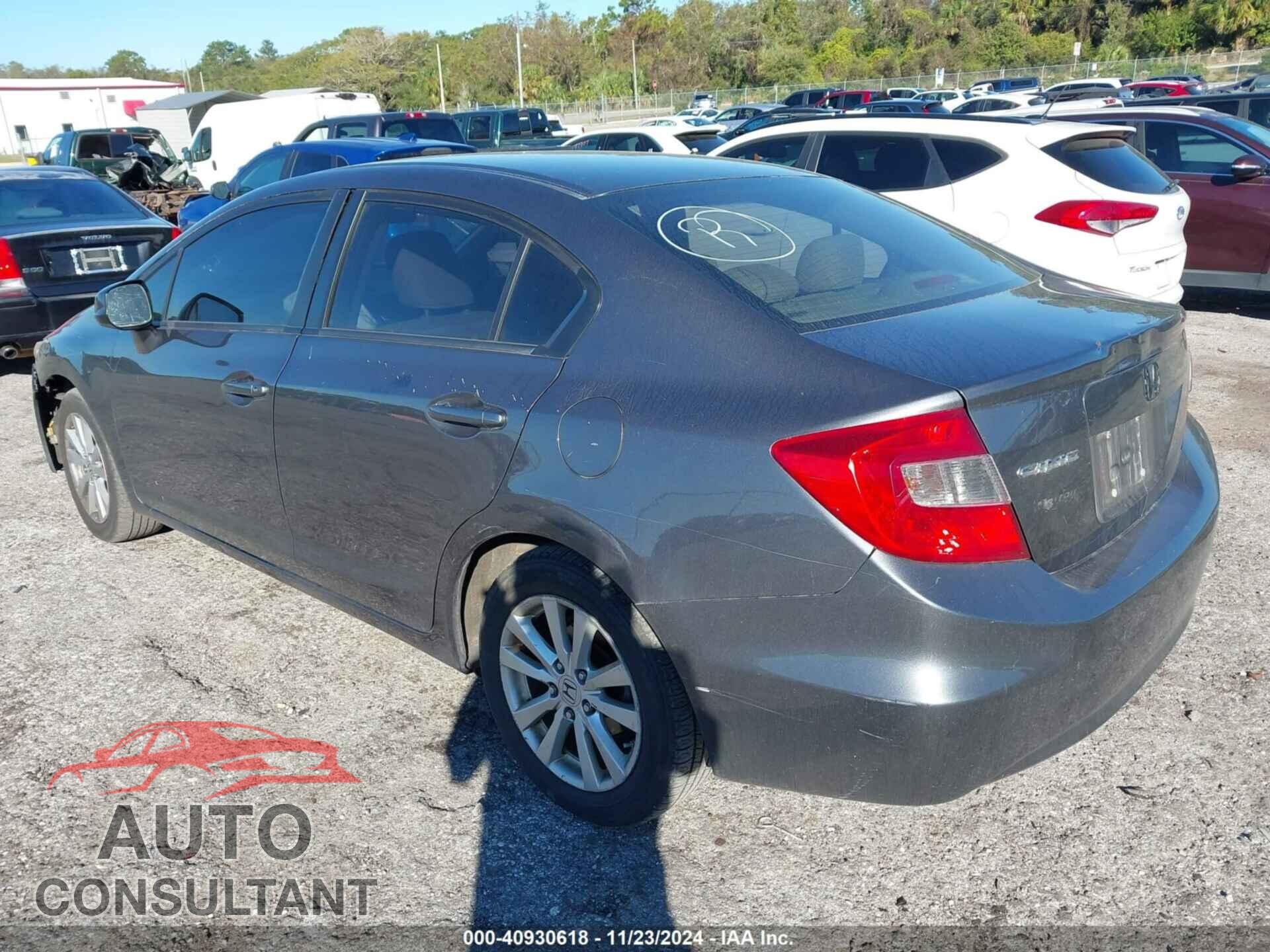 HONDA CIVIC 2012 - 19XFB2F87CE019377