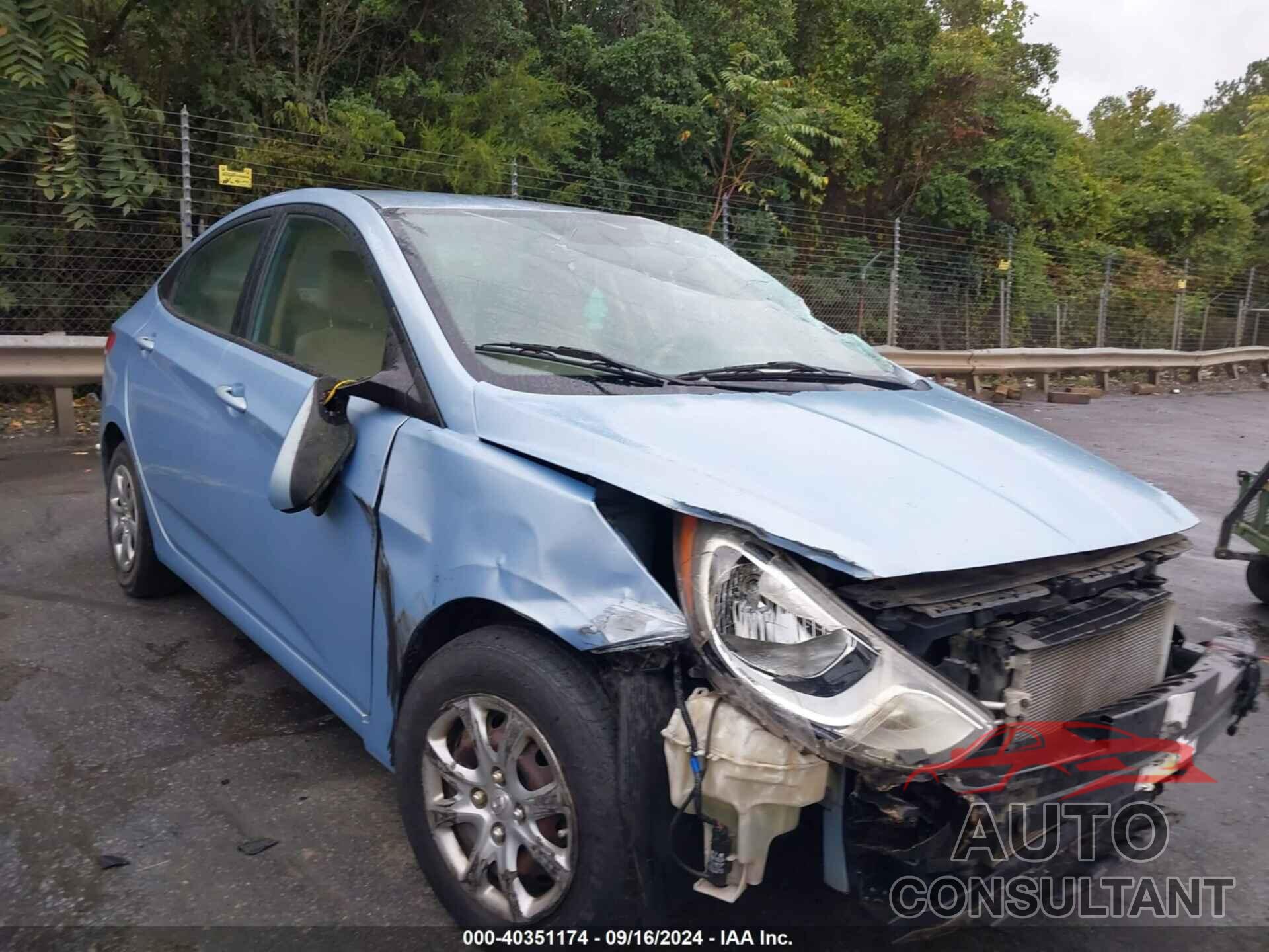 HYUNDAI ACCENT 2013 - KMHCT4AE9DU347746
