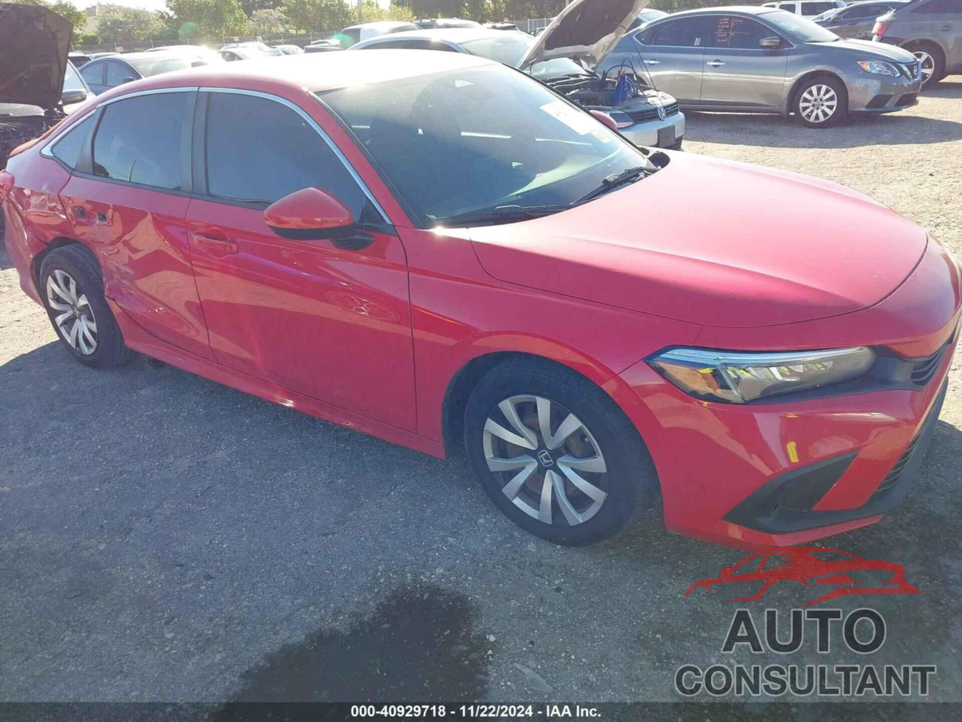 HONDA CIVIC 2022 - 2HGFE2F25NH529187