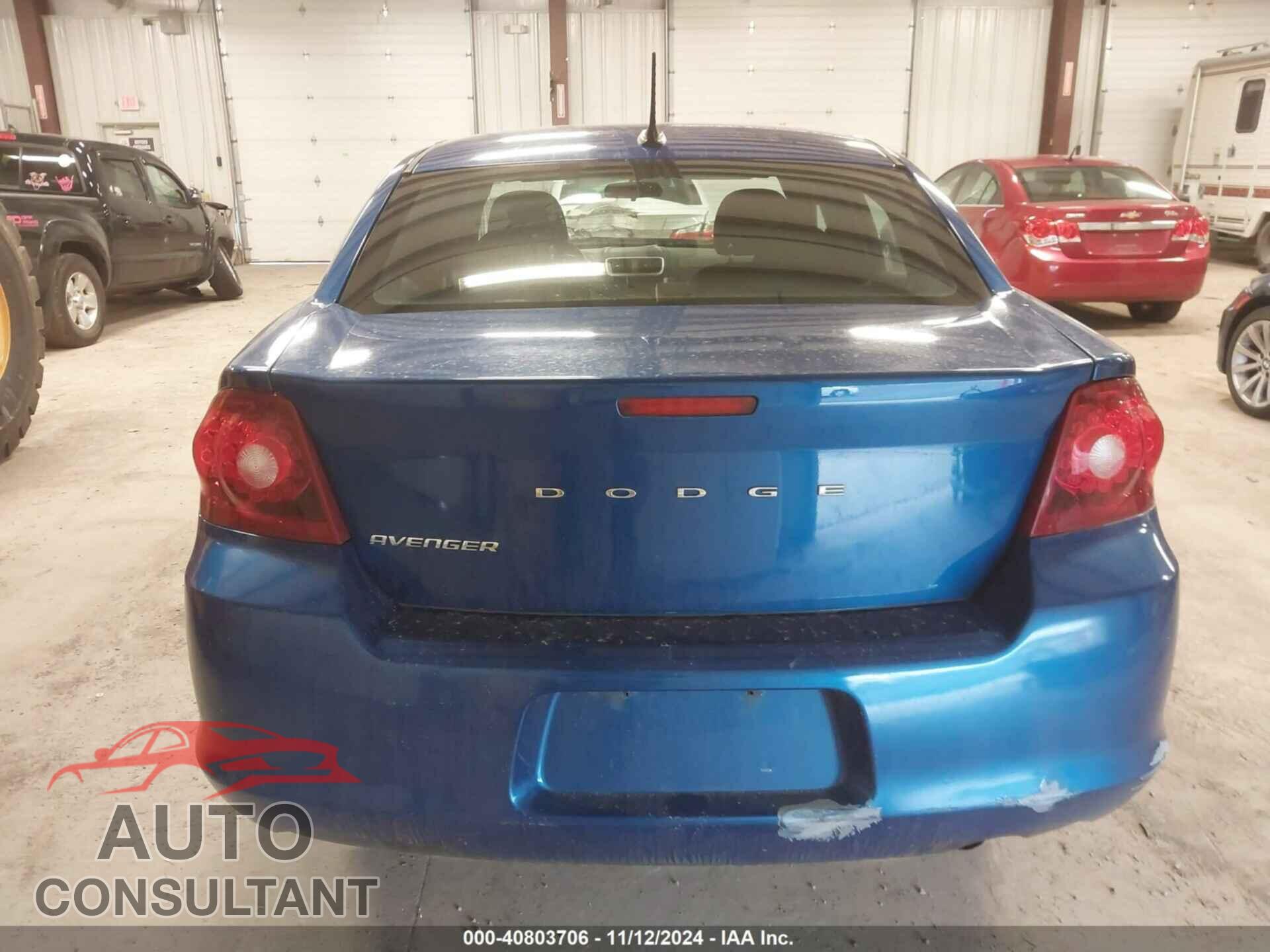 DODGE AVENGER 2012 - 1C3CDZCB2CN148715