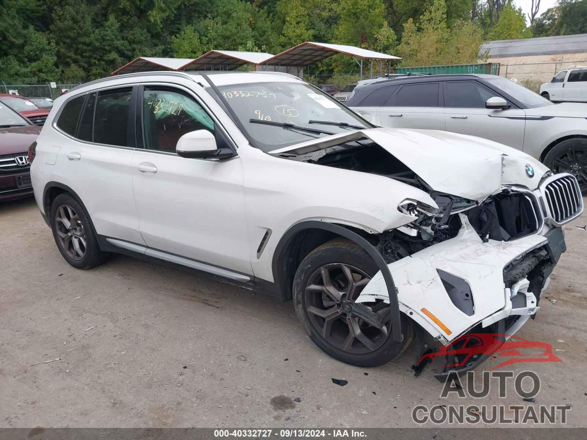 BMW X3 2022 - 5UX53DP03N9N29261