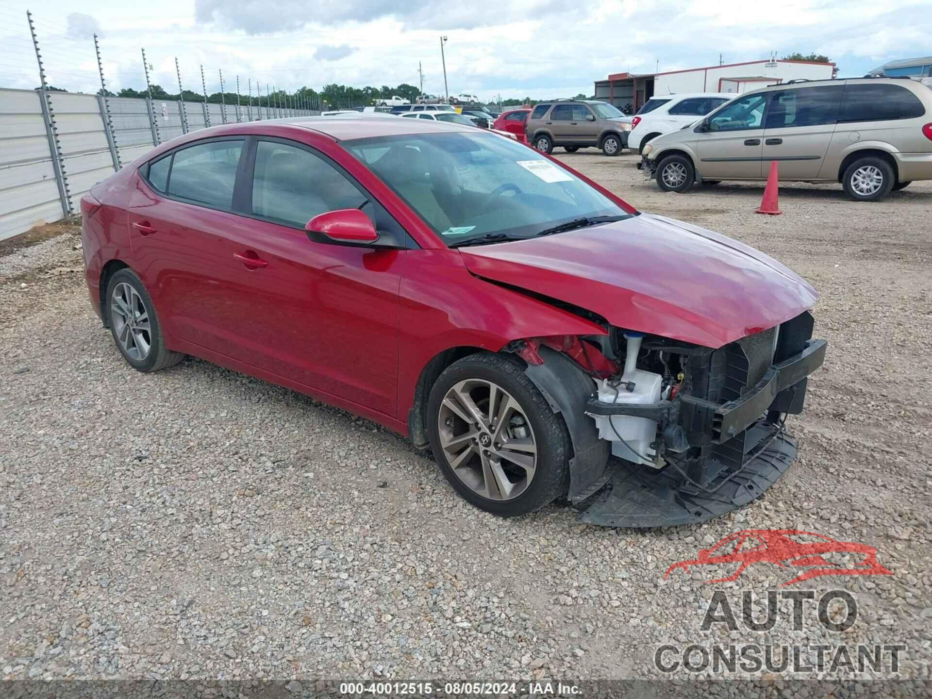 HYUNDAI ELANTRA 2017 - KMHD84LF5HU426056