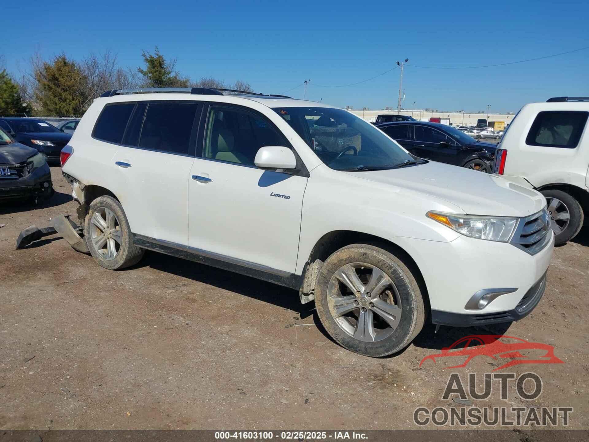 TOYOTA HIGHLANDER 2012 - 5TDDK3EH0CS113010