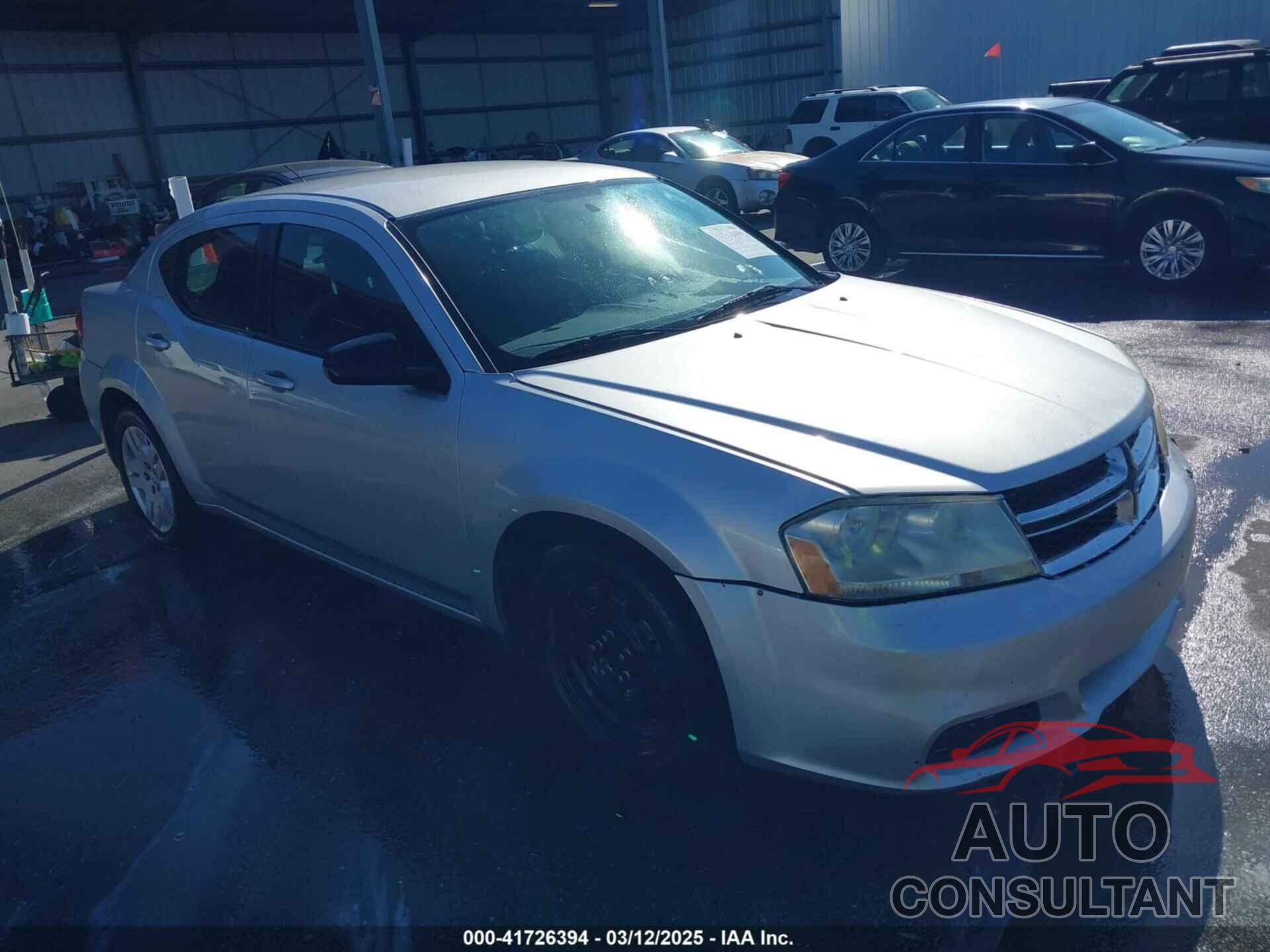 DODGE AVENGER 2012 - 1C3CDZAB3CN136656