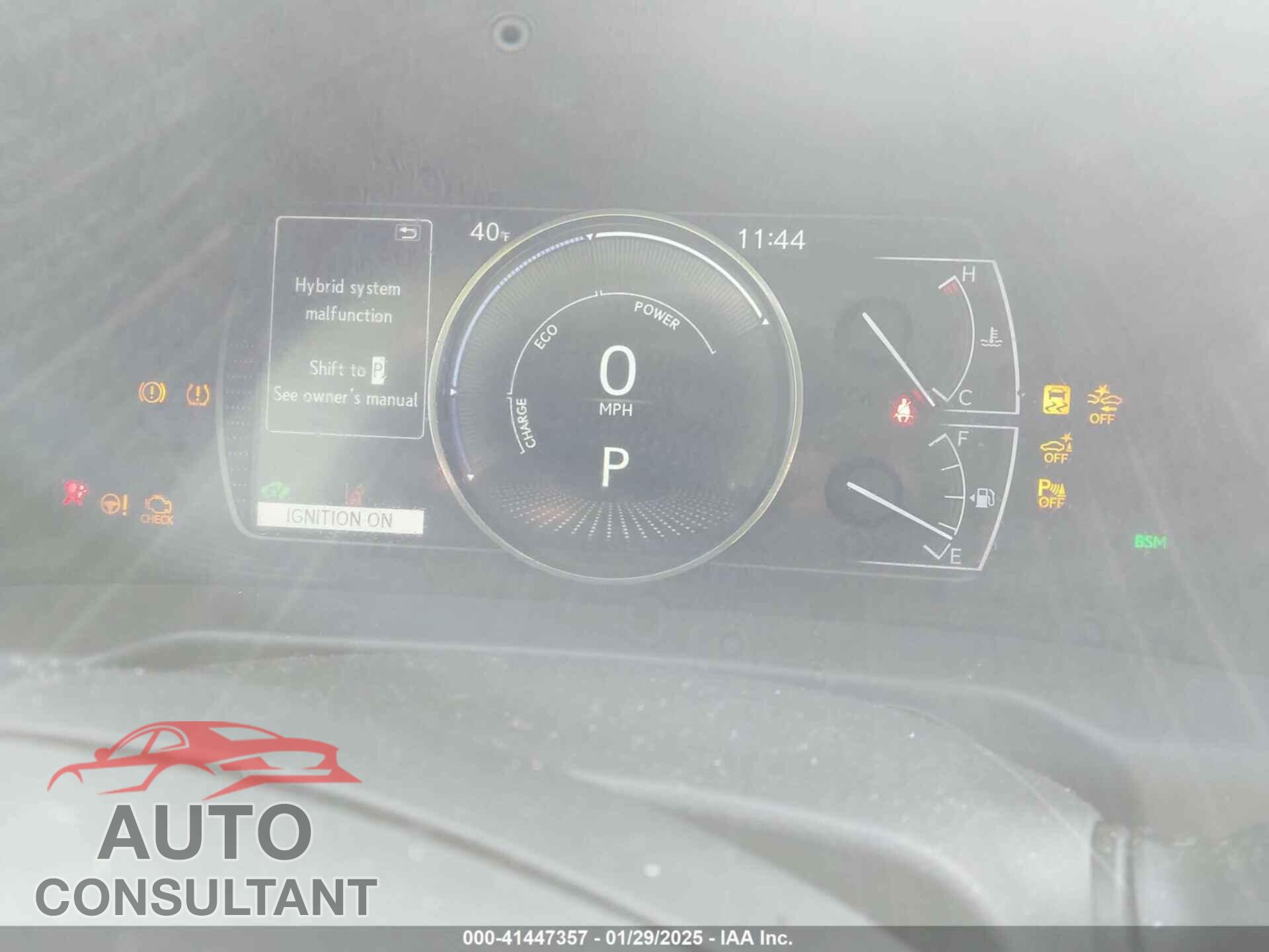 LEXUS ES 2019 - JTHB21B14K2006405