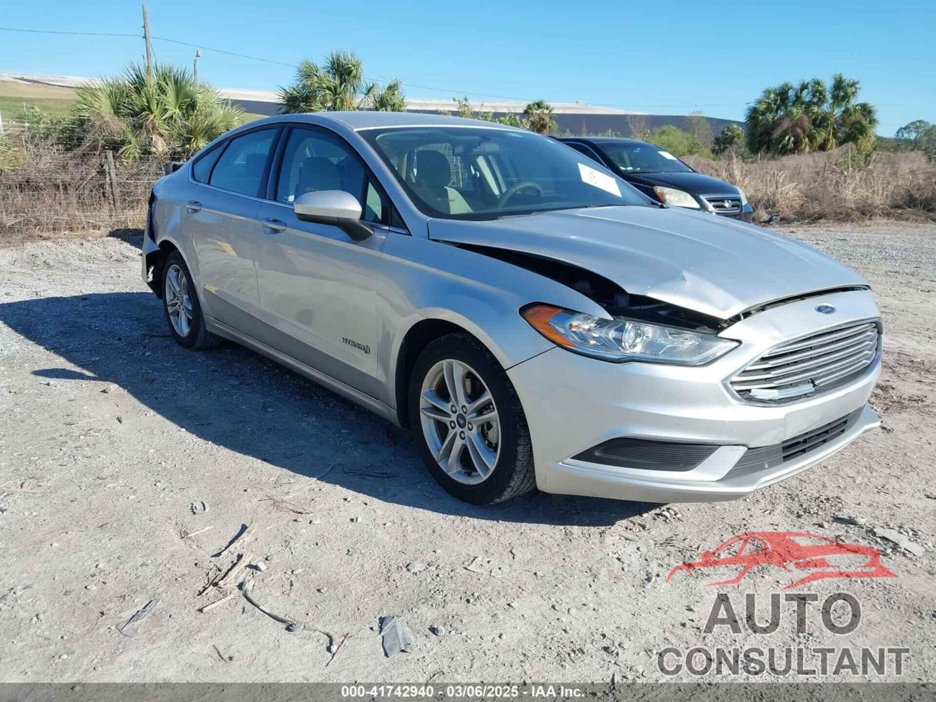 FORD FUSION HYBRID 2018 - 3FA6P0UU8JR244912