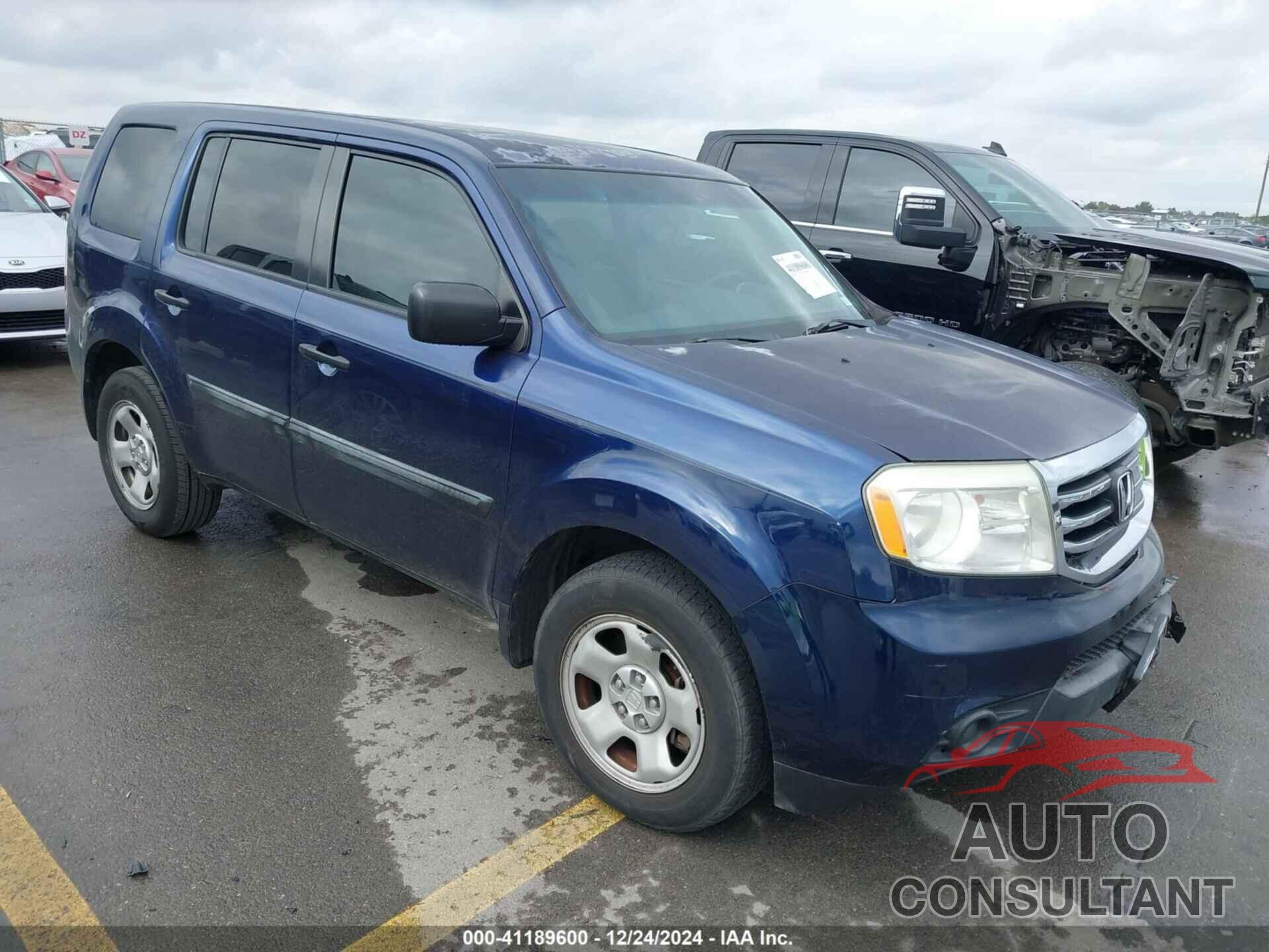 HONDA PILOT 2013 - 5FNYF3H27DB005020