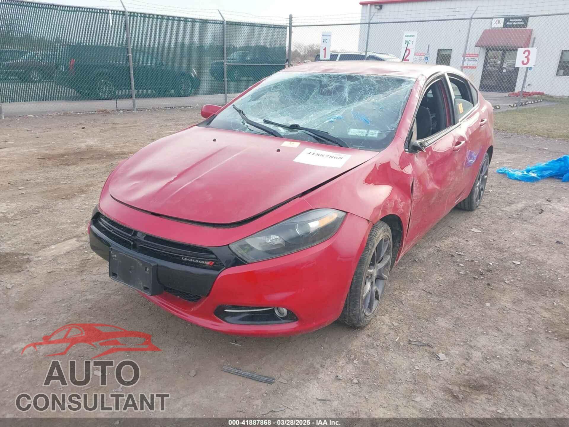 DODGE DART 2016 - 1C3CDFBB8GD592337