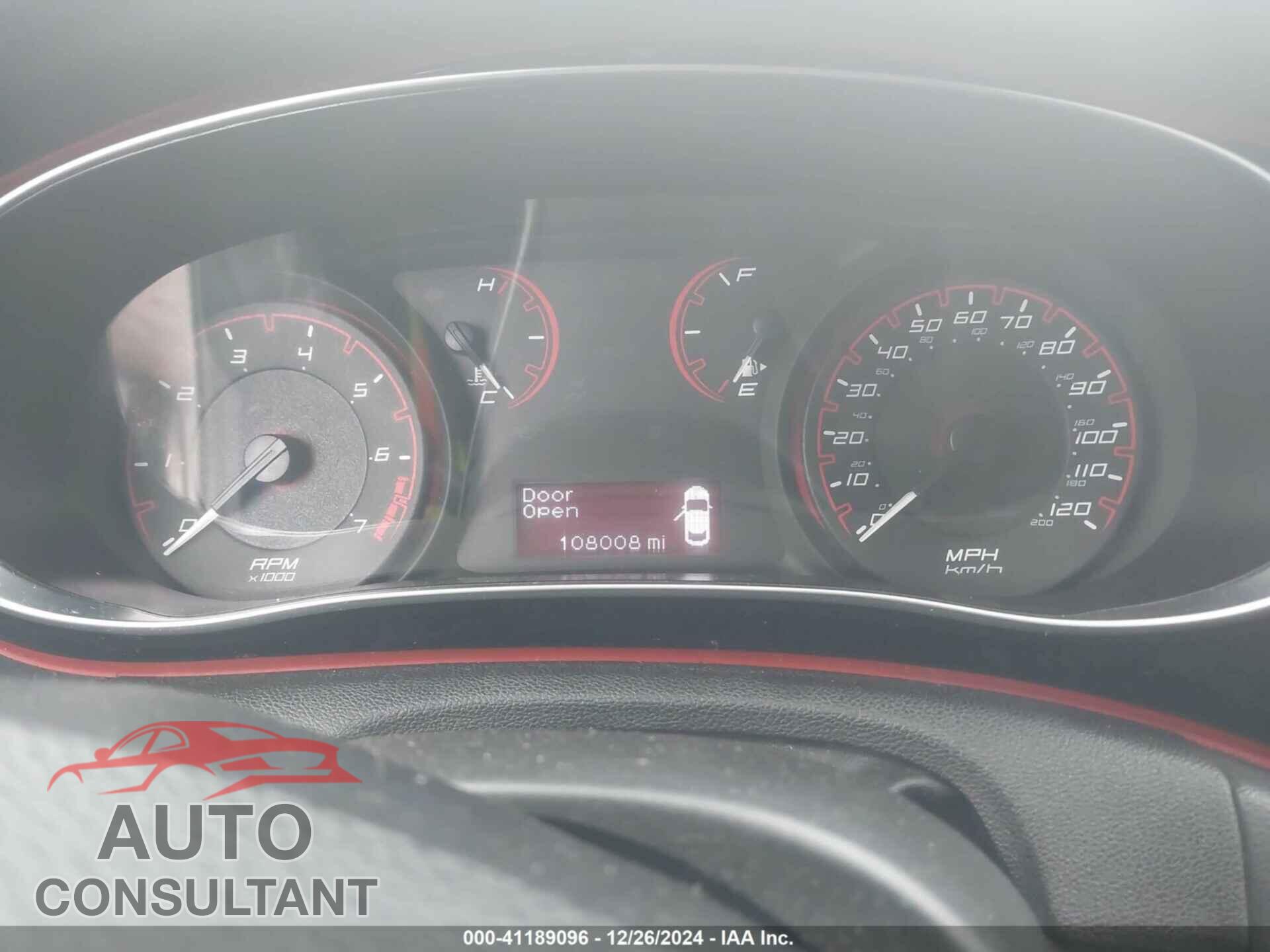 DODGE DART 2015 - 1C3CDFBB5FD345310