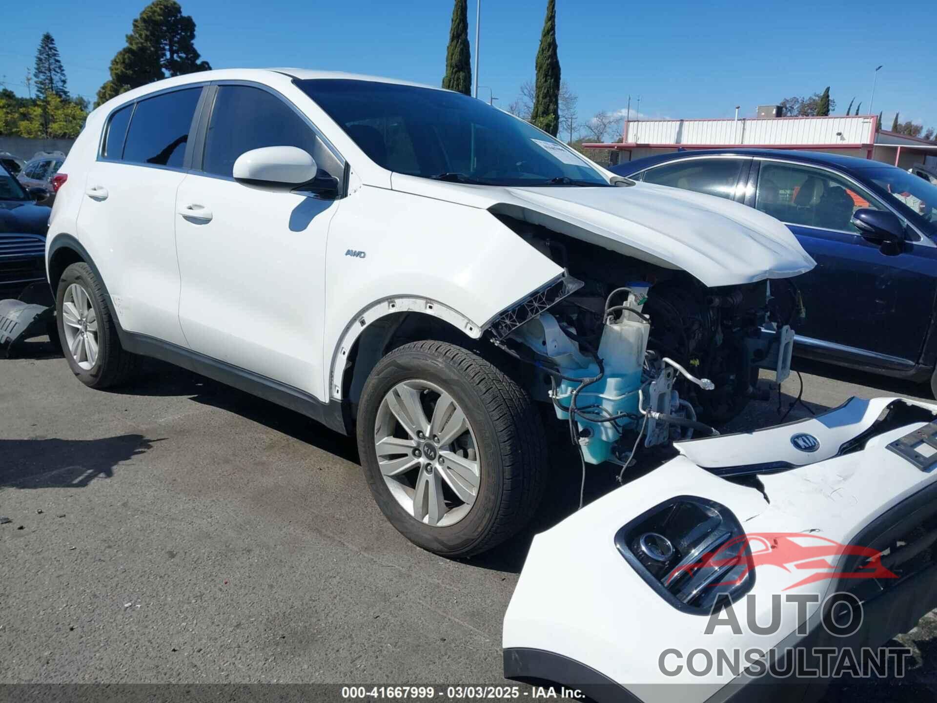 KIA SPORTAGE 2017 - KNDPMCAC4H7128659