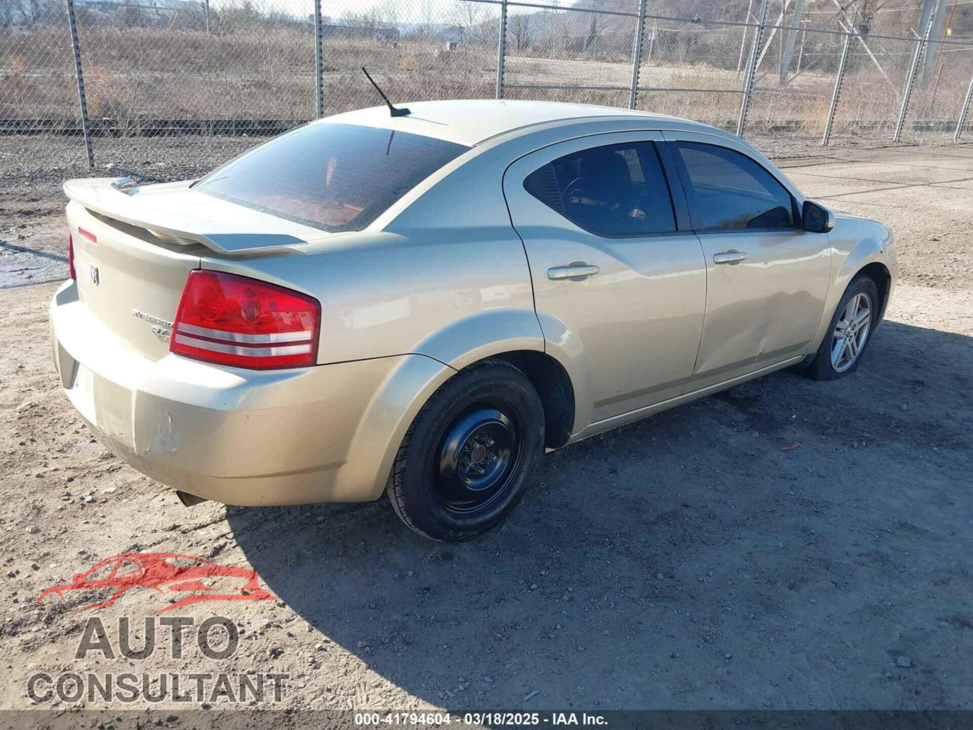 DODGE AVENGER 2010 - 1B3CC5FB5AN206267