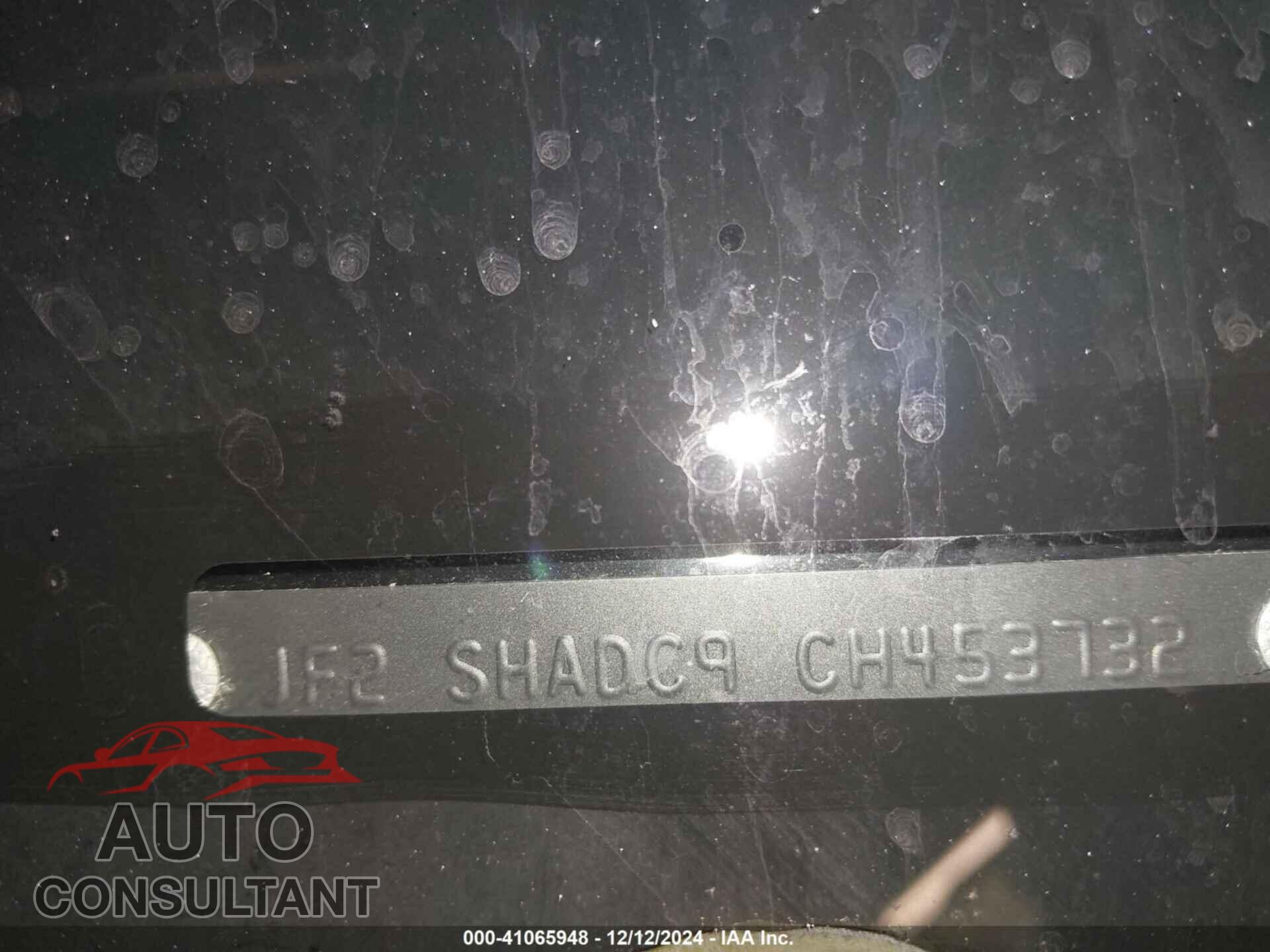 SUBARU FORESTER 2012 - JF2SHADC9CH453732