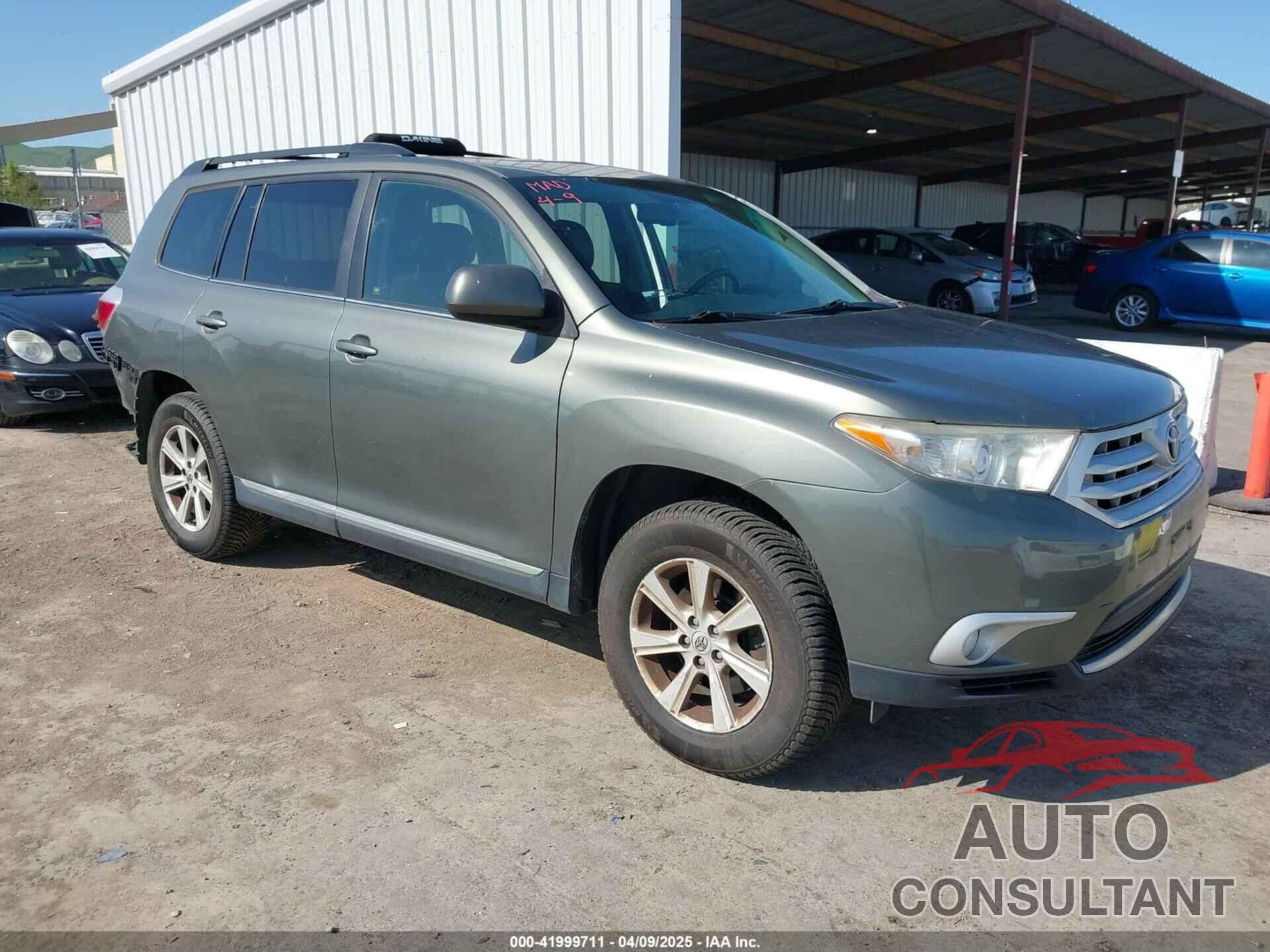 TOYOTA HIGHLANDER 2012 - 5TDBK3EH7CS108054