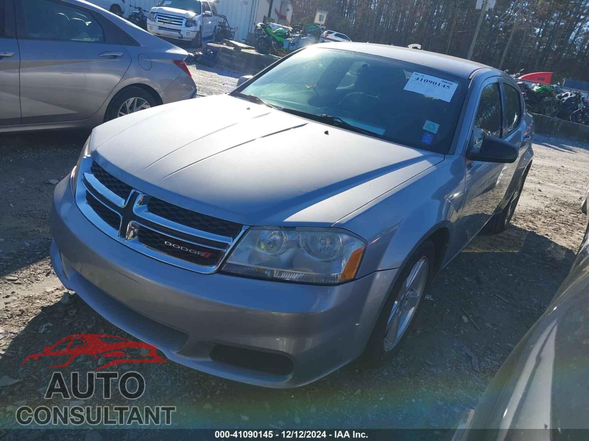 DODGE AVENGER 2013 - 1C3CDZAB5DN607322