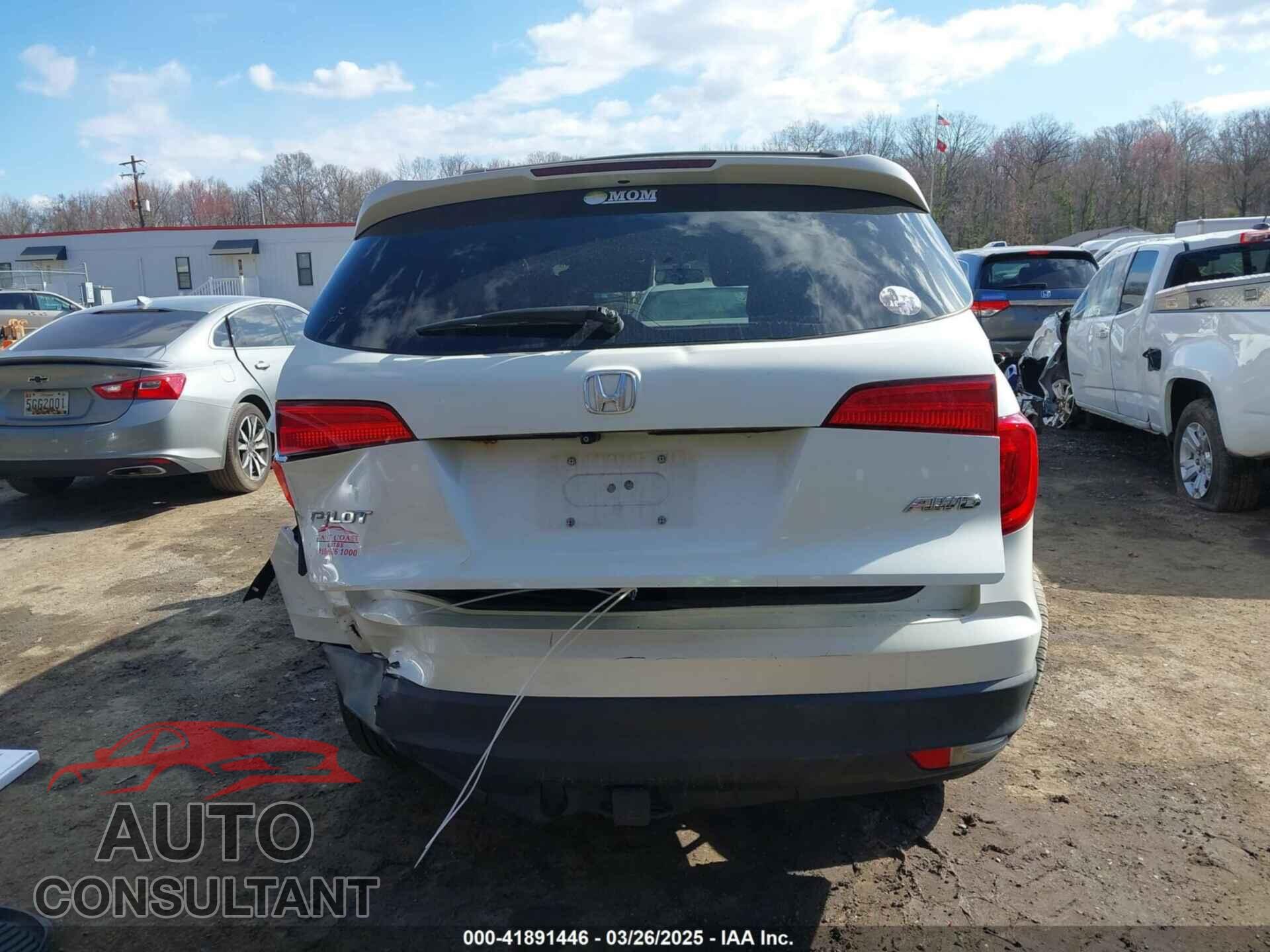 HONDA PILOT 2017 - 5FNYF6H71HB061036