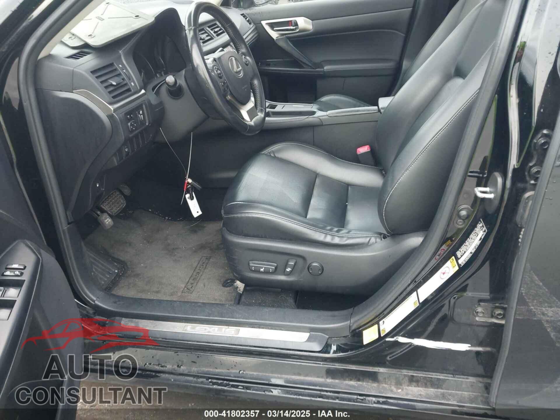 LEXUS CT 200H 2014 - JTHKD5BH3E2190268