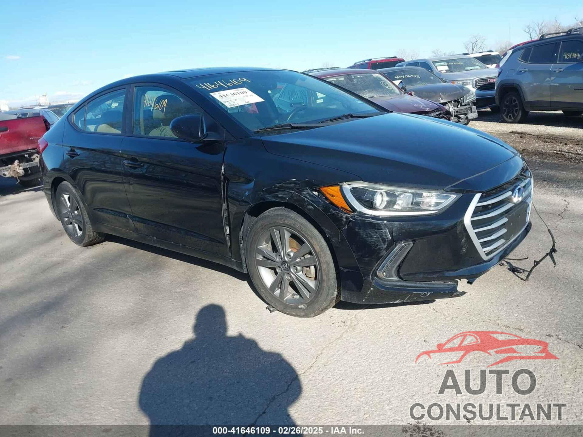 HYUNDAI ELANTRA 2017 - KMHD84LF0HU238903