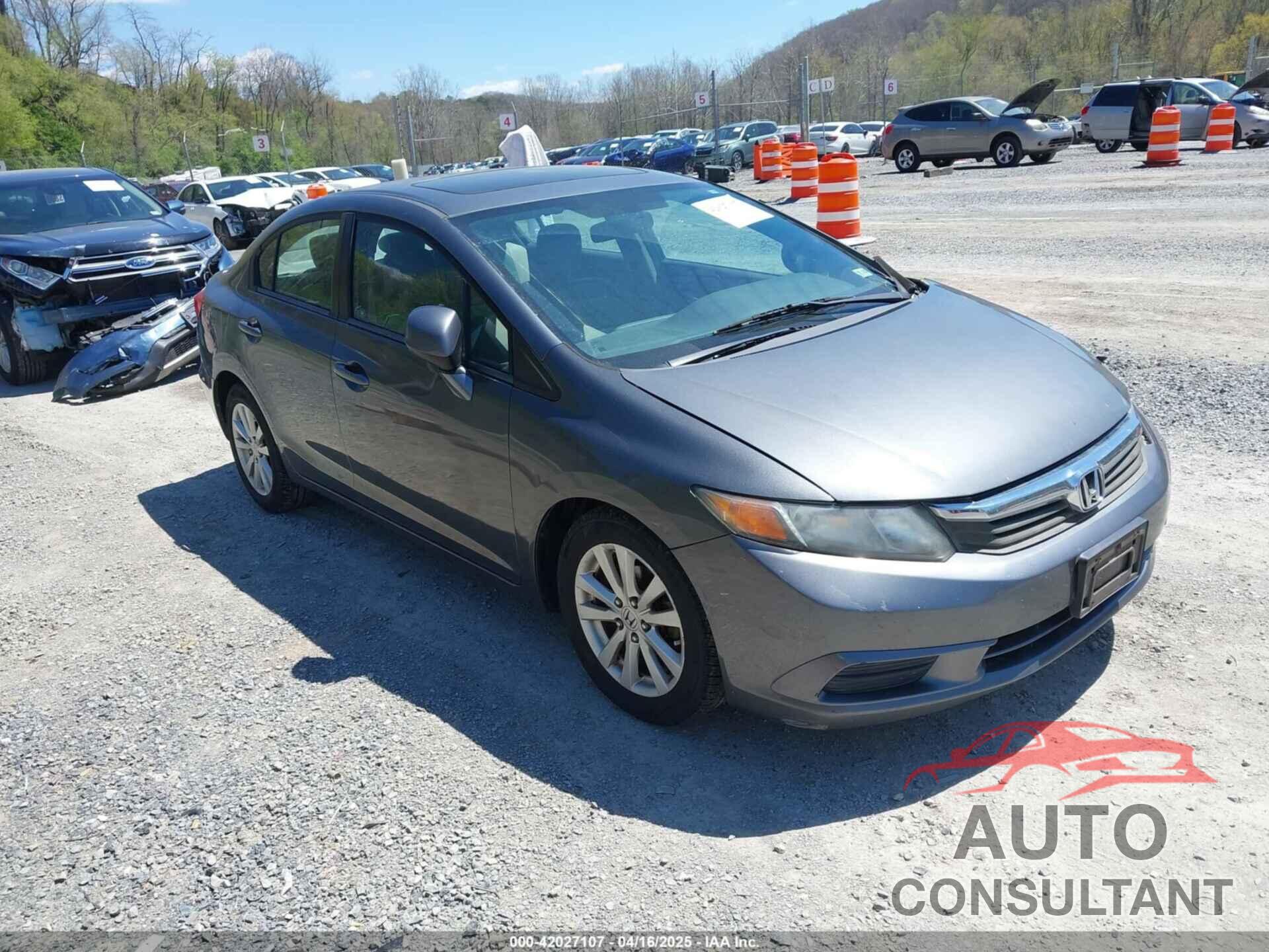HONDA CIVIC 2012 - 19XFB2F81CE103310
