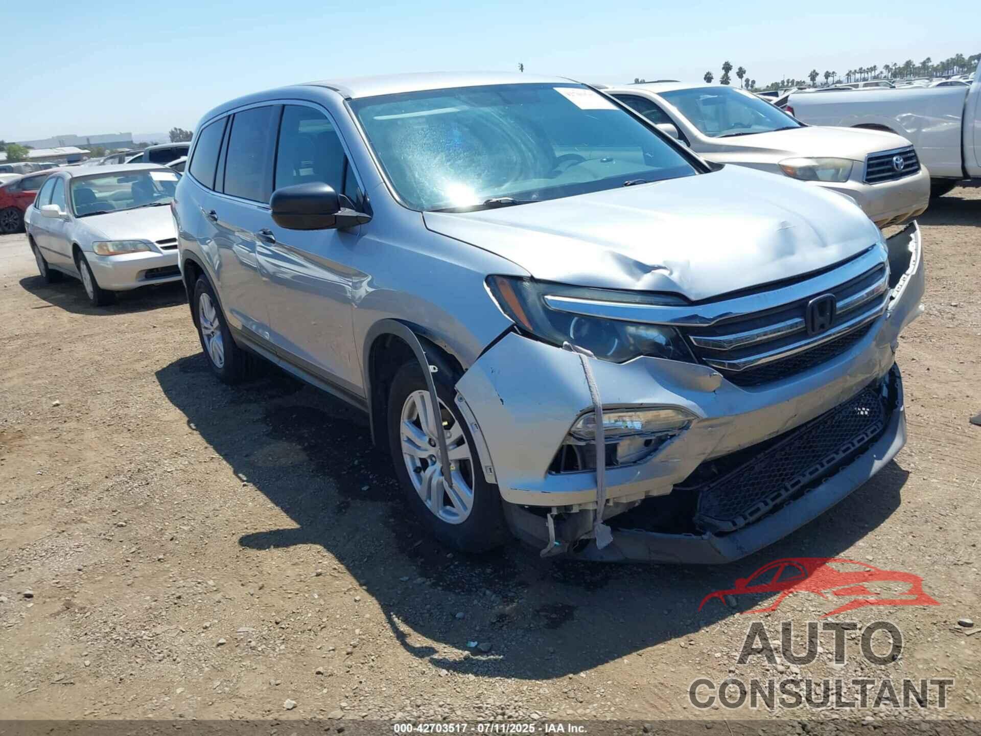 HONDA PILOT 2016 - 5FNYF5H17GB040373