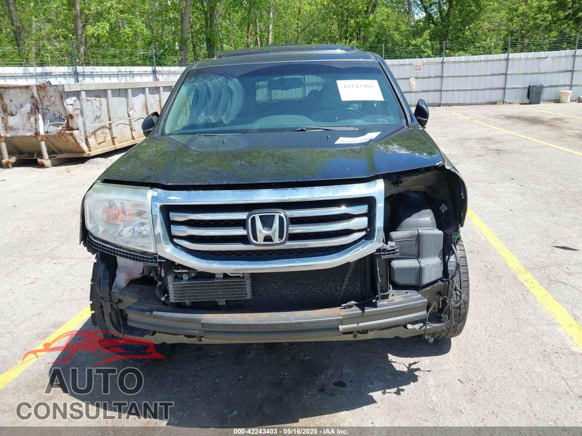 HONDA PILOT 2012 - 5FNYF4H63CB027832