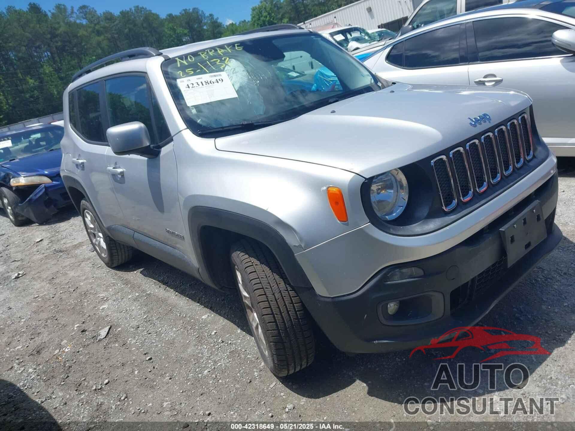 JEEP RENEGADE 2016 - ZACCJBBT1GPD15763