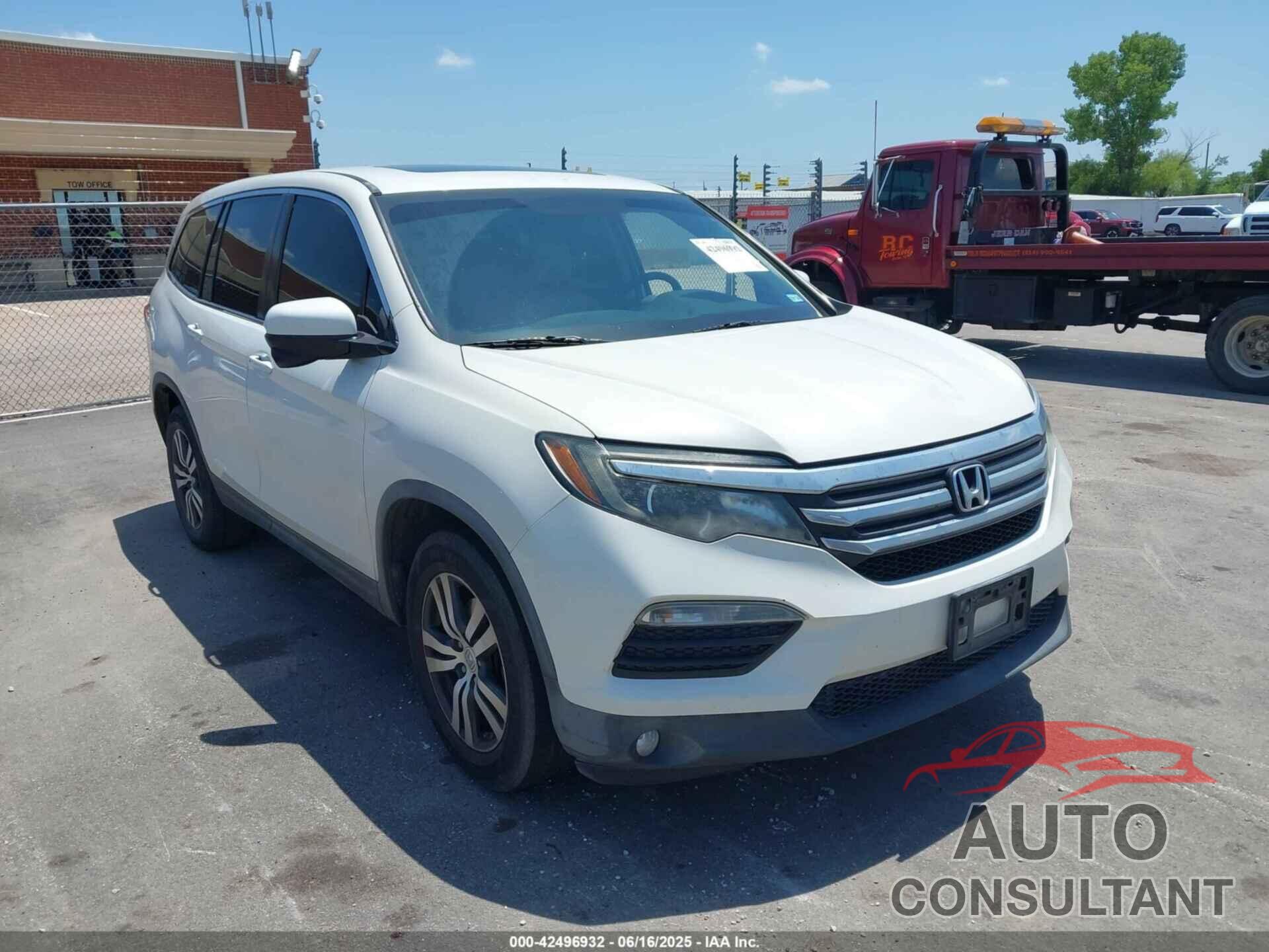 HONDA PILOT 2016 - 5FNYF5H54GB043296