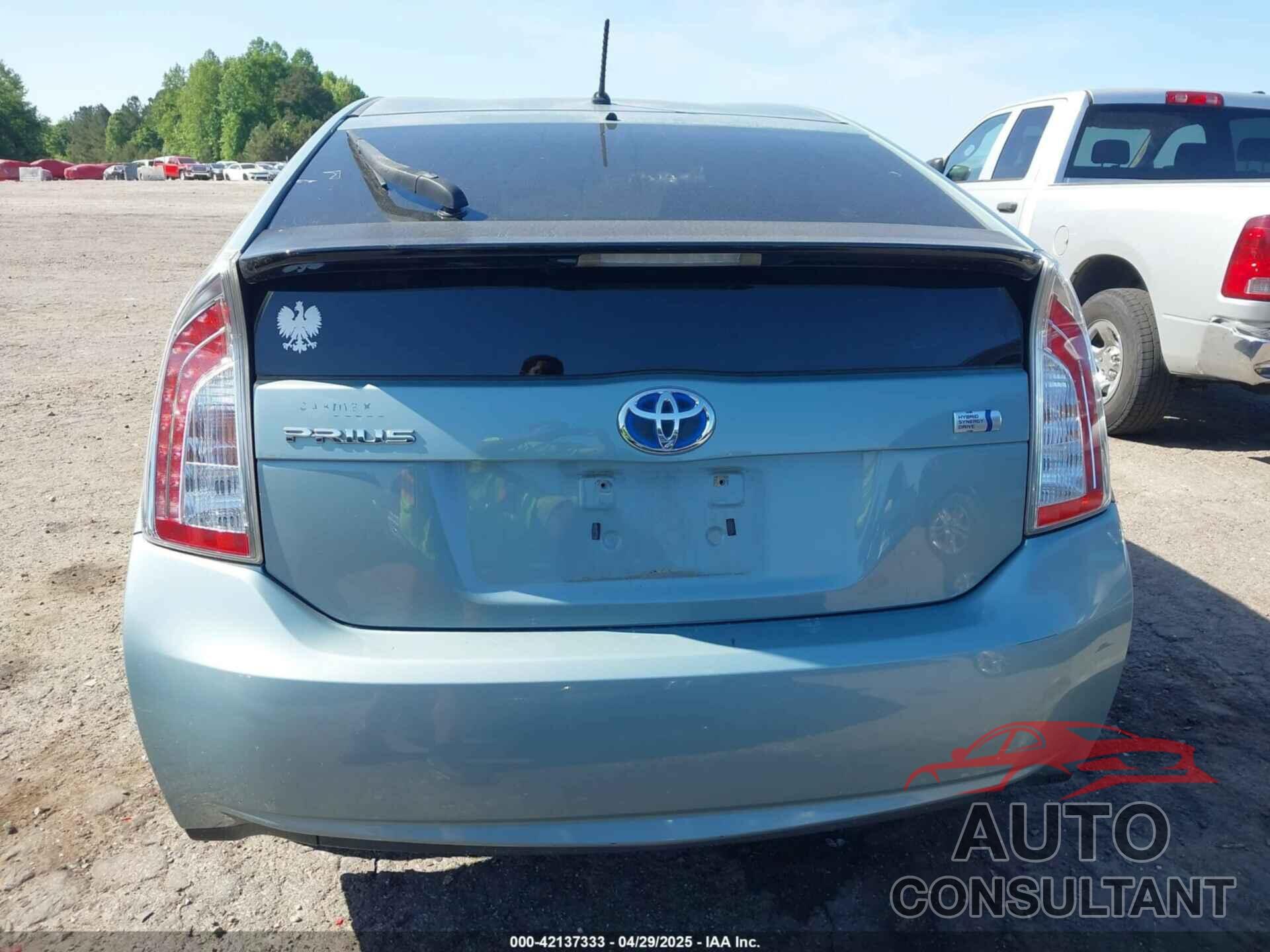 TOYOTA PRIUS 2013 - JTDKN3DU7D1616318