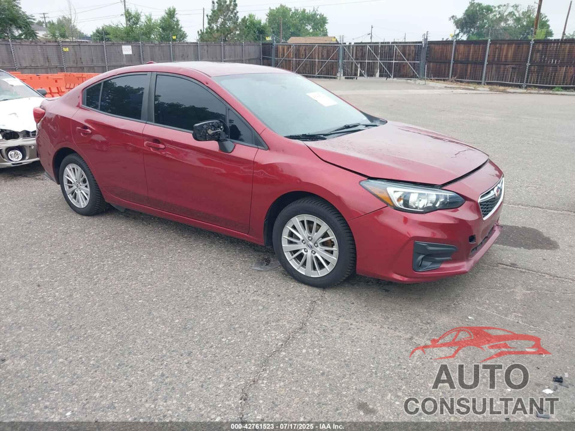 SUBARU IMPREZA 2018 - 4S3GKAD66J3621238
