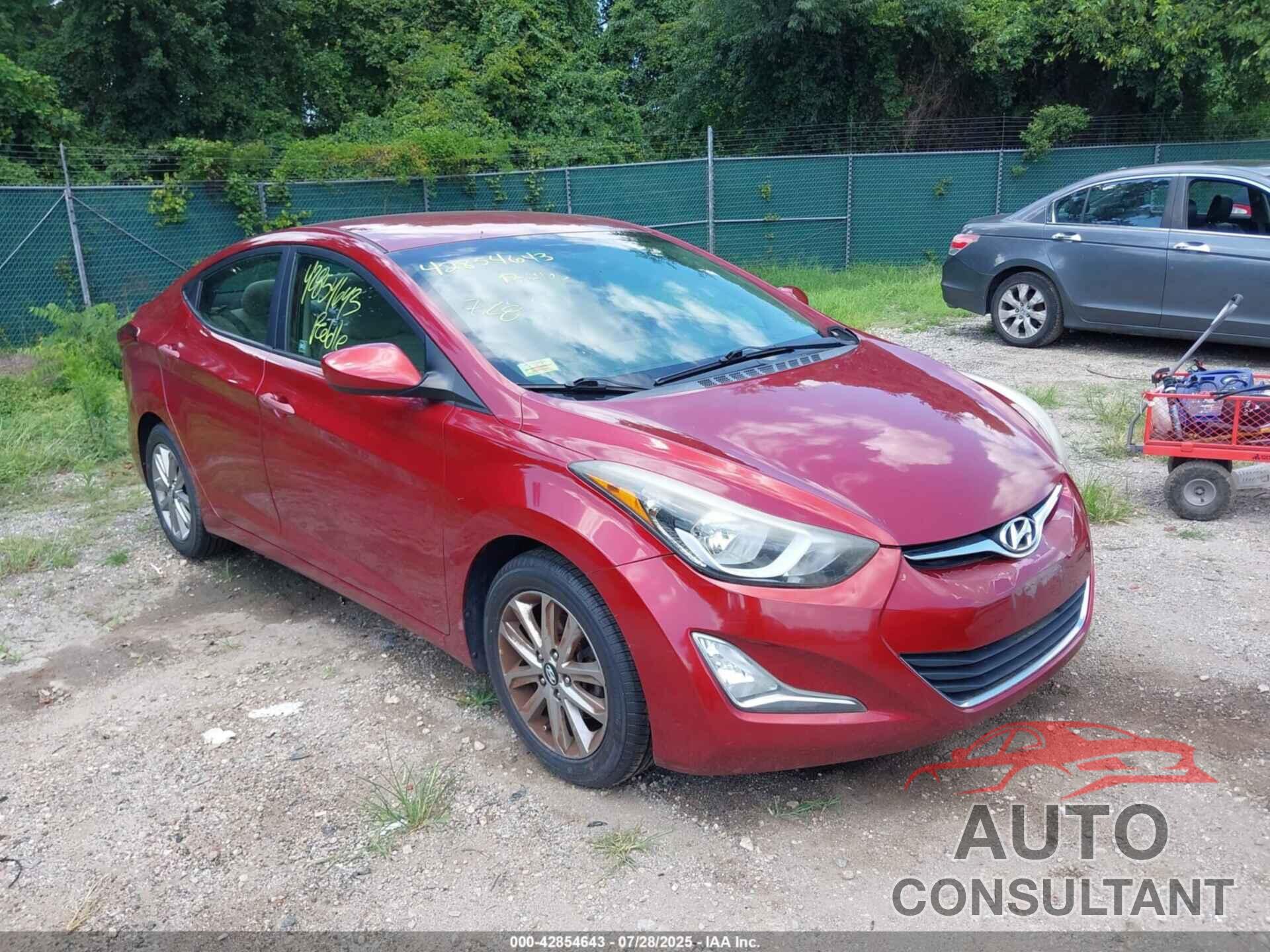 HYUNDAI ELANTRA 2014 - 5NPDH4AE4EH480355