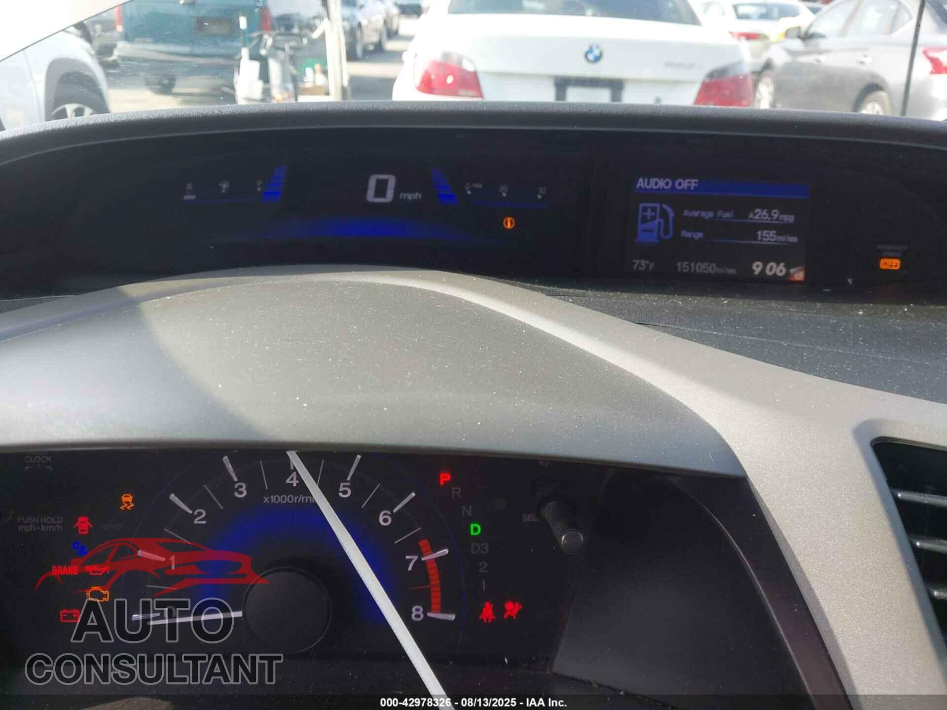 HONDA CIVIC 2012 - 19XFB2F89CE306817