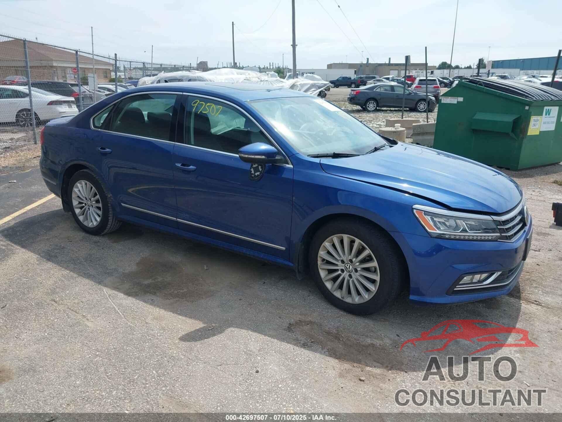 VOLKSWAGEN PASSAT 2016 - 1VWBS7A38GC055645