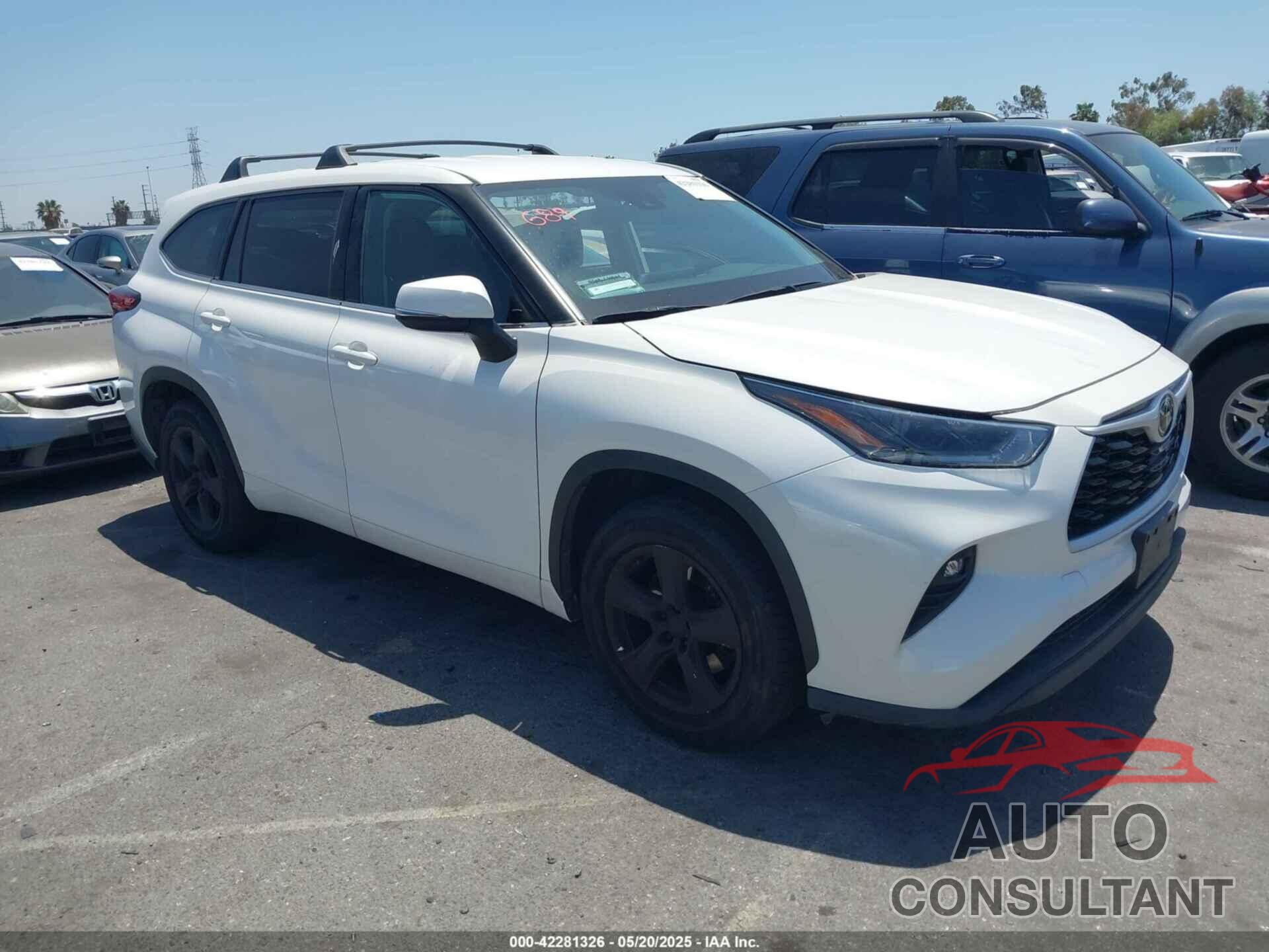 TOYOTA HIGHLANDER 2021 - 5TDZZRAH7MS072385