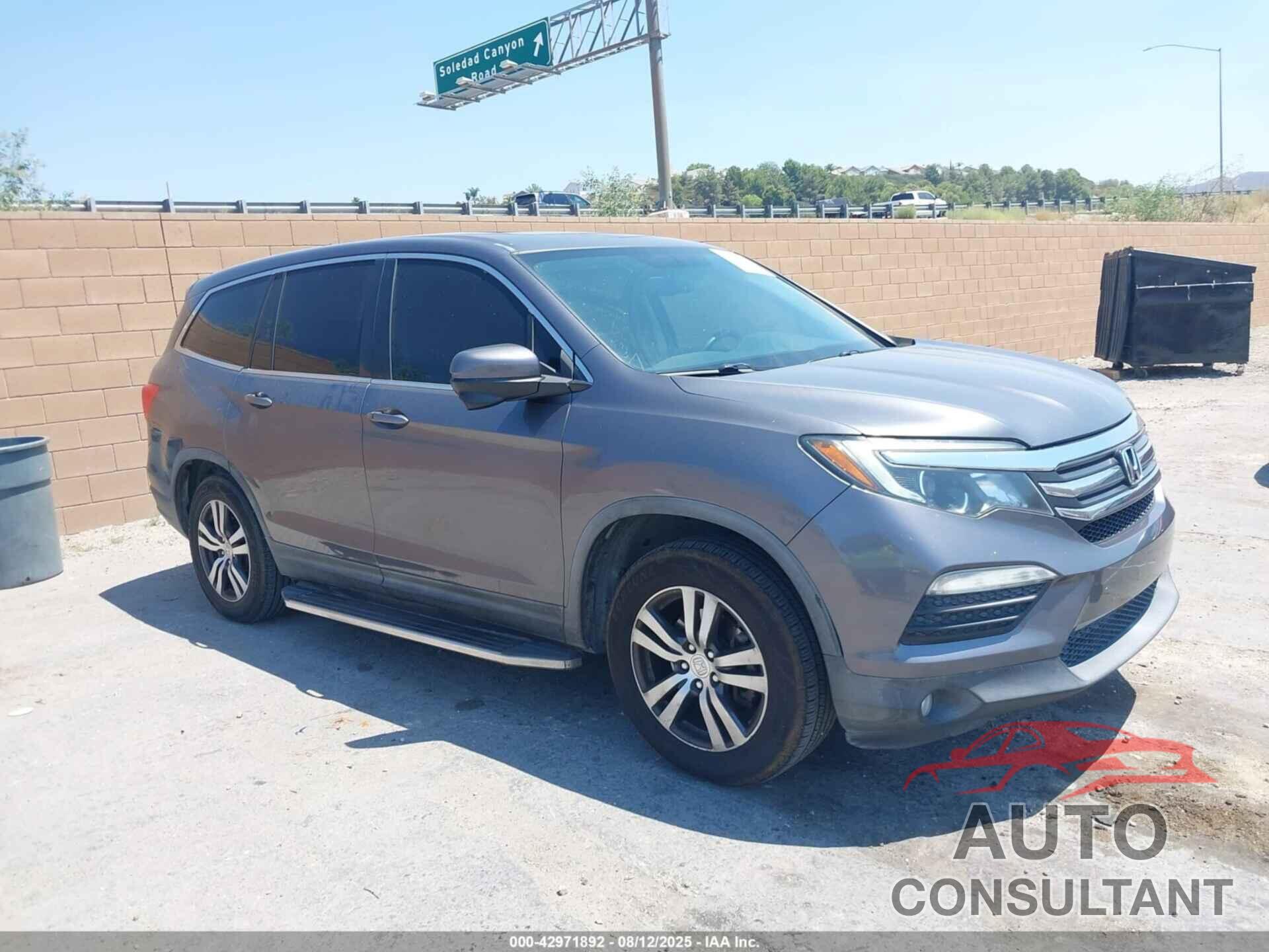 HONDA PILOT 2016 - 5FNYF5H72GB021931