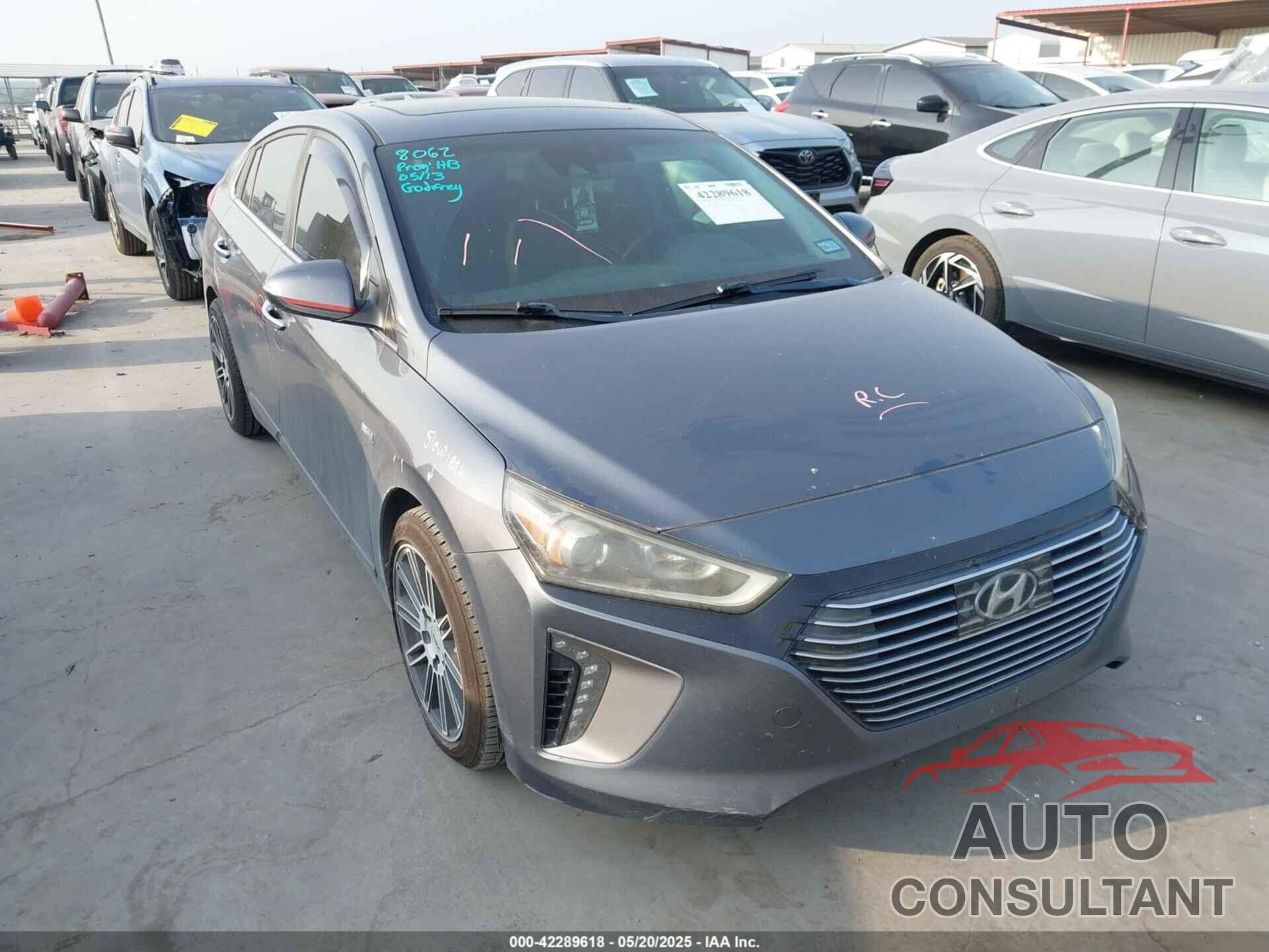 HYUNDAI IONIQ HYBRID 2017 - KMHC05LC6HU017501